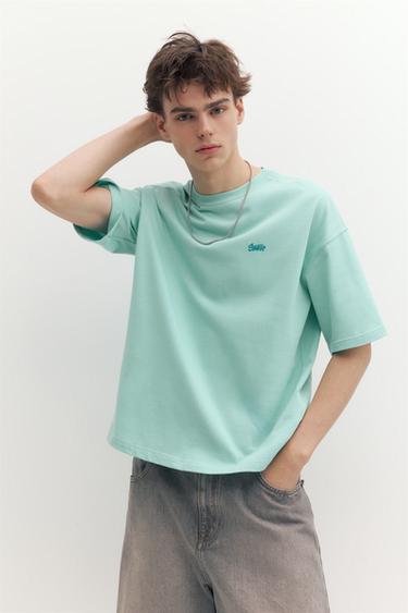 STWD logo boxy T-shirt — Green 2
