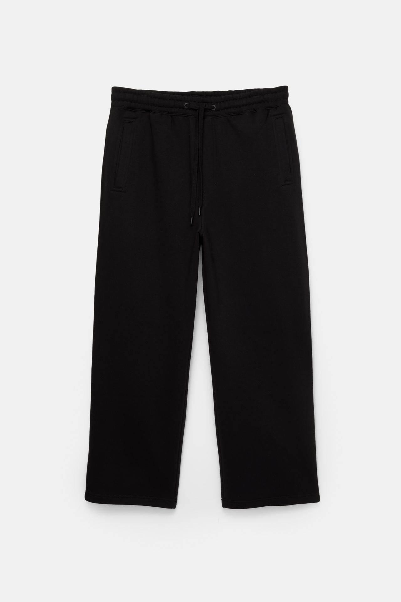 Basic baggy tracksuit bottoms — Black