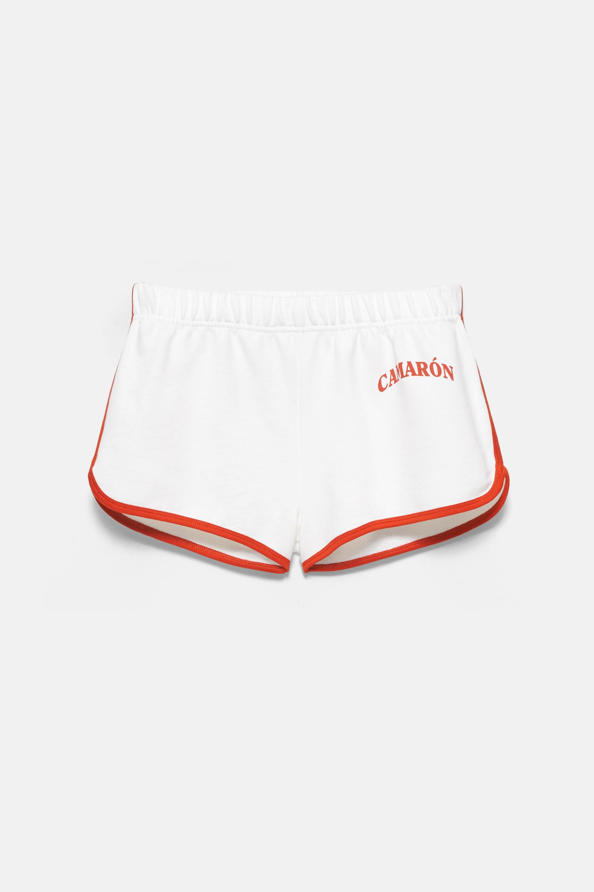 Camarón de la Isla ribbed shorts — Ecru