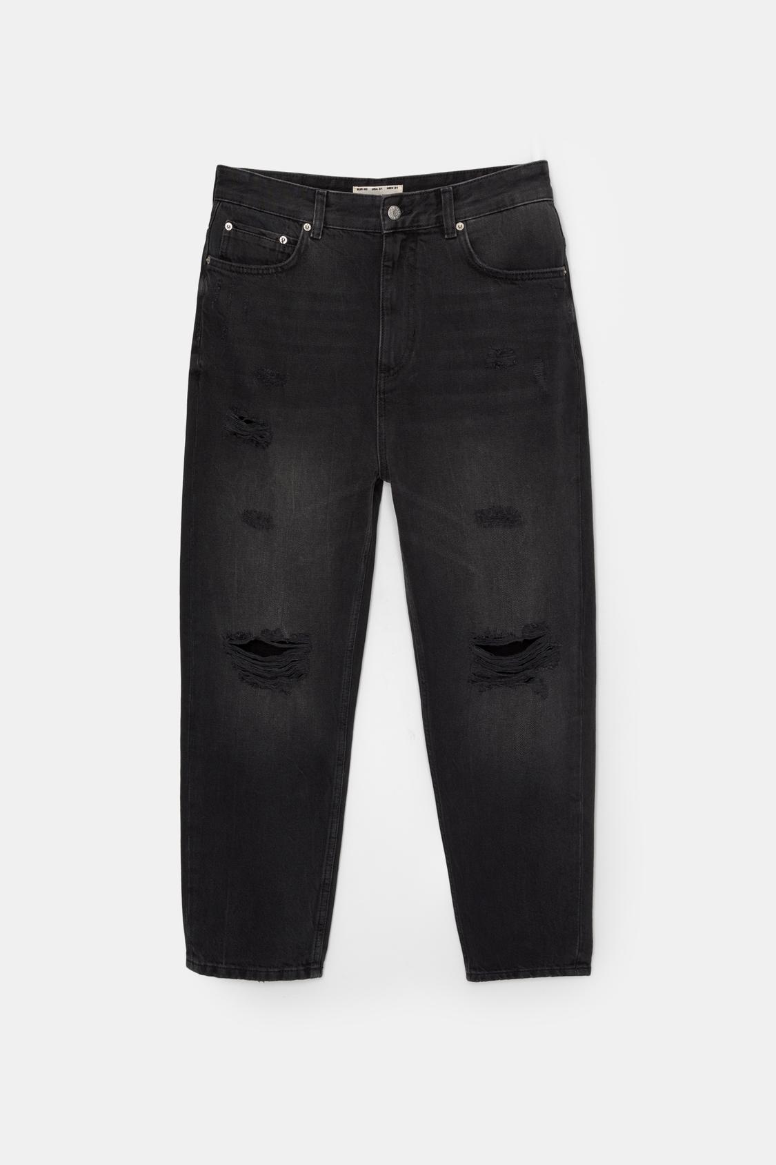 Pantaloni Clearance Jeans Larghi Strappati Ragazza Pantaloni