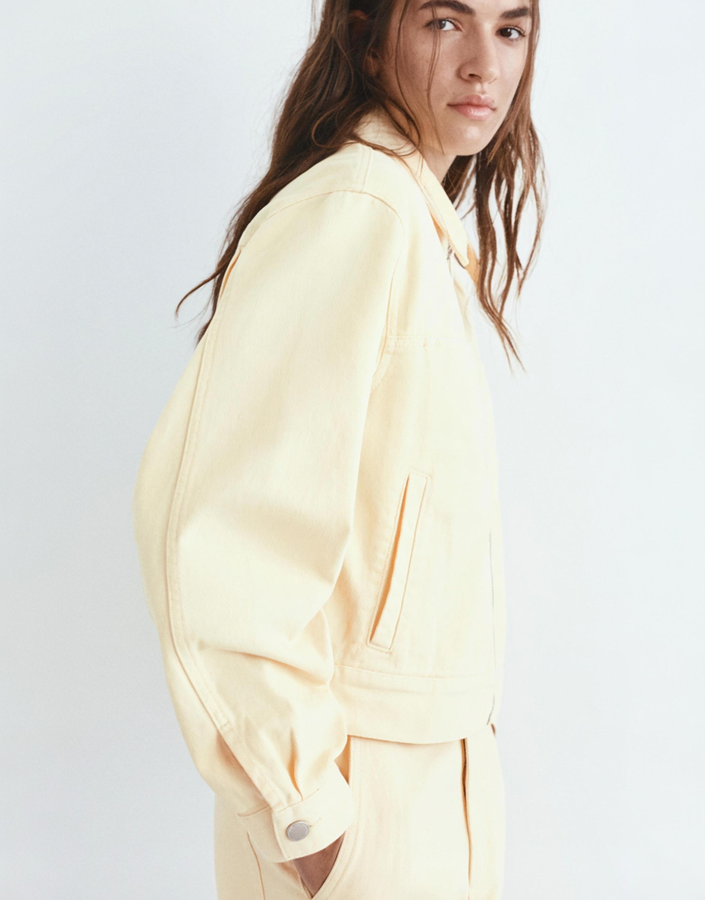 Yellow utility jacket