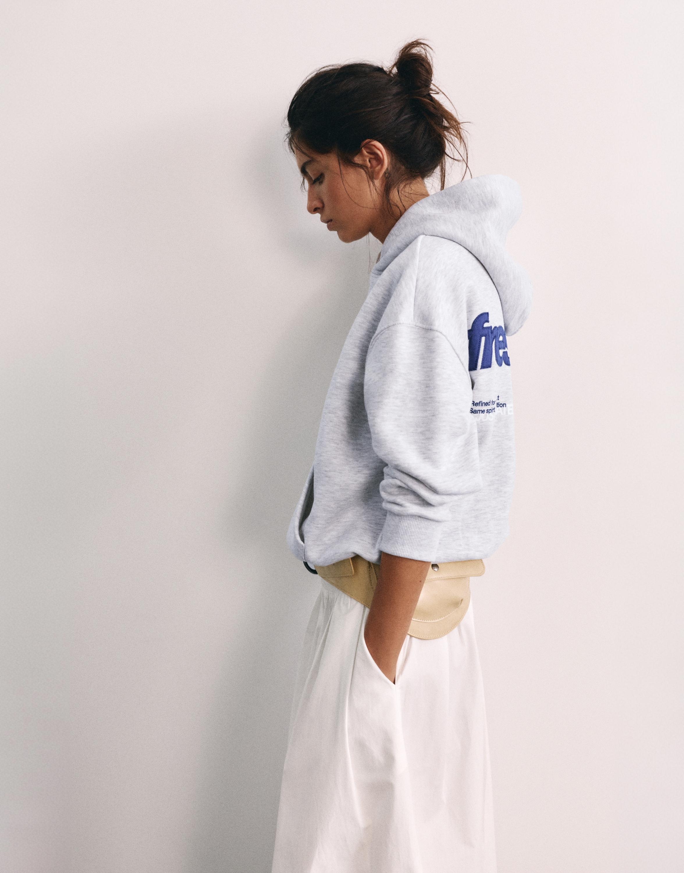 Fresh codes hoodie — Grey marl