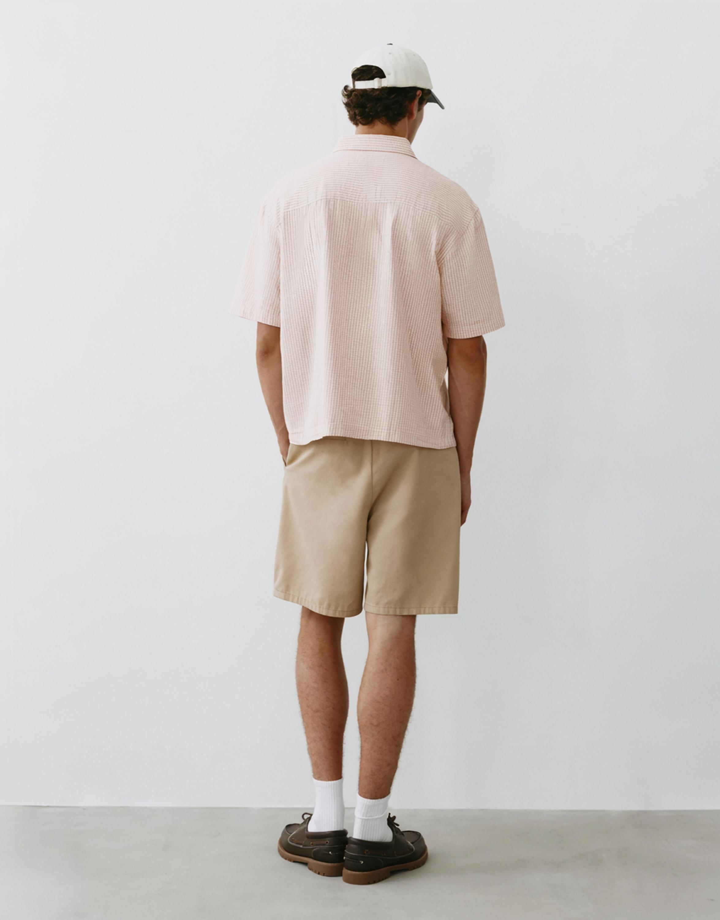 Short sleeve check shirt — Pink
