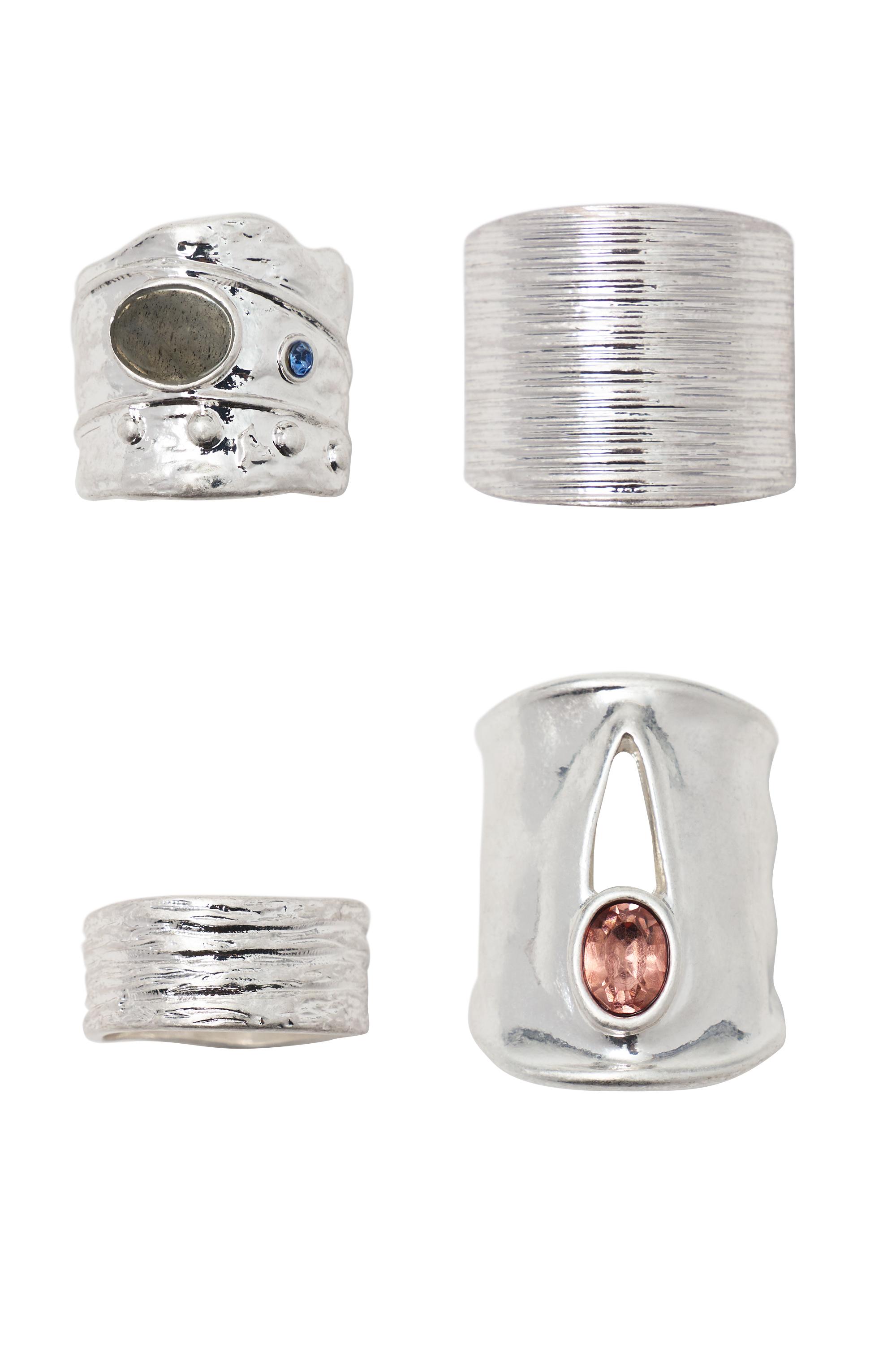 4’lü dokulu yüzük paketi - Görsel 3