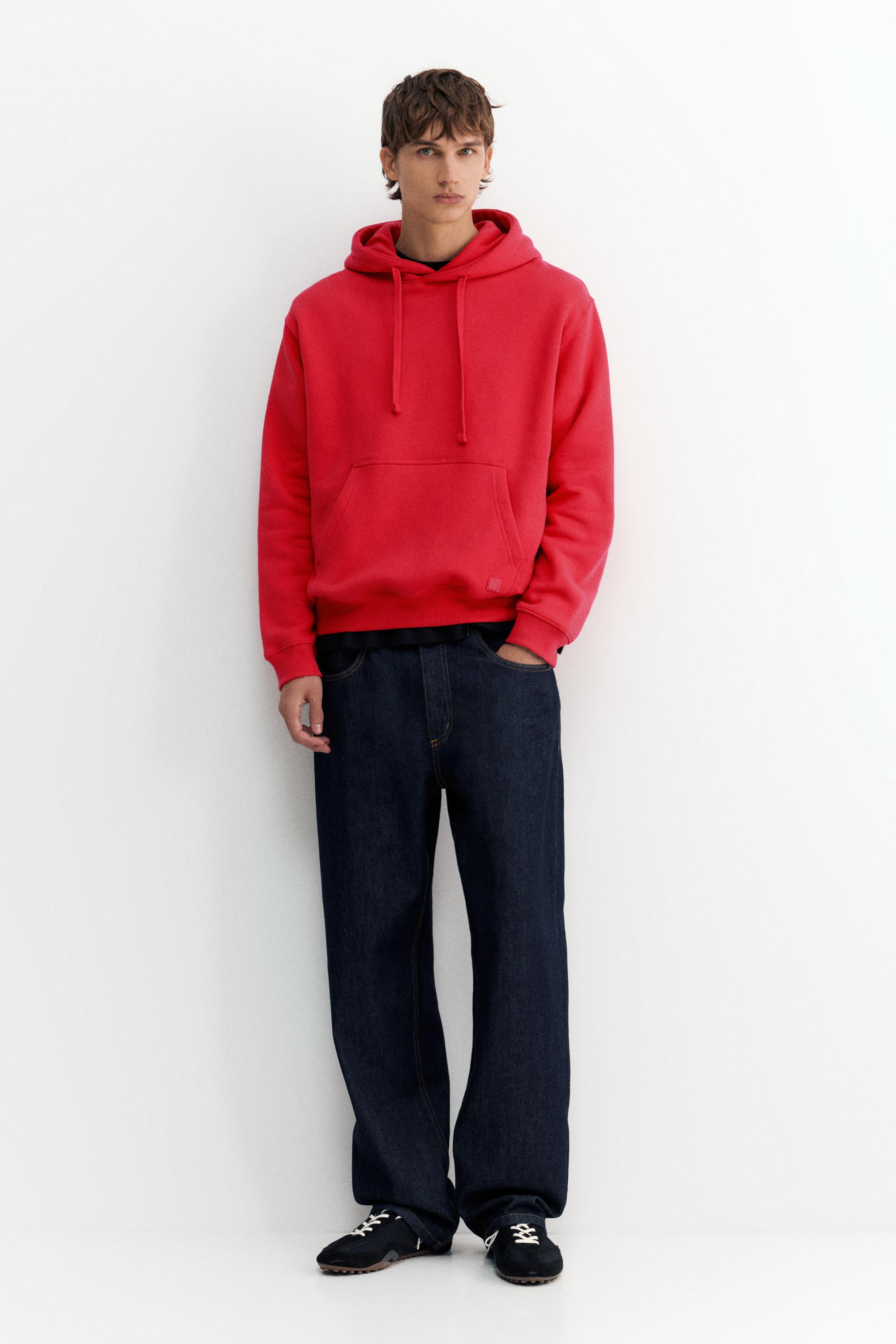 Basic hoodie — Red