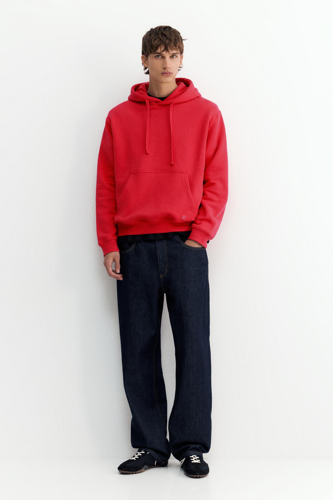 Basic hoodie — Red