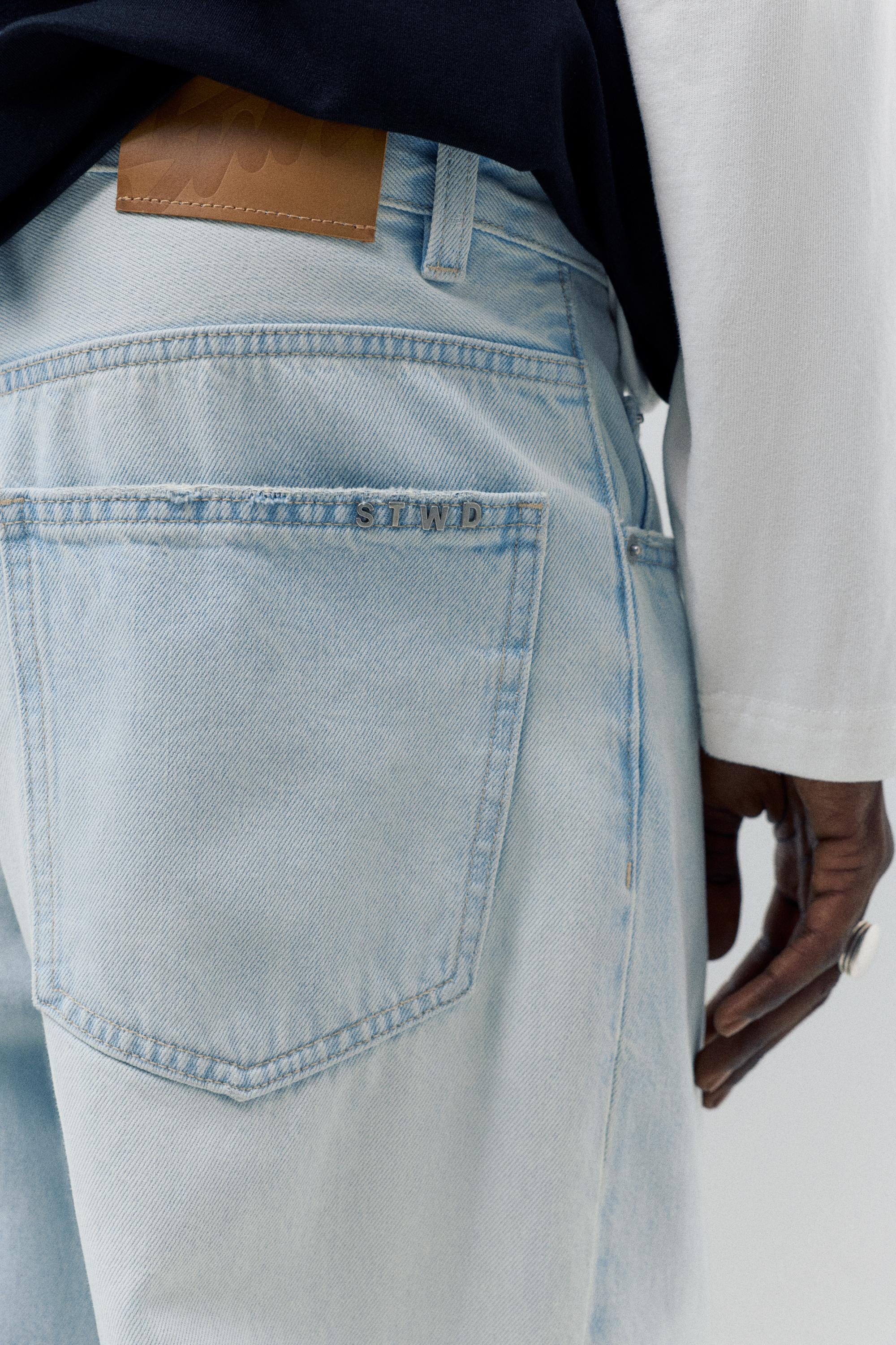 Relaxed fit baggy jeans — Pale blue