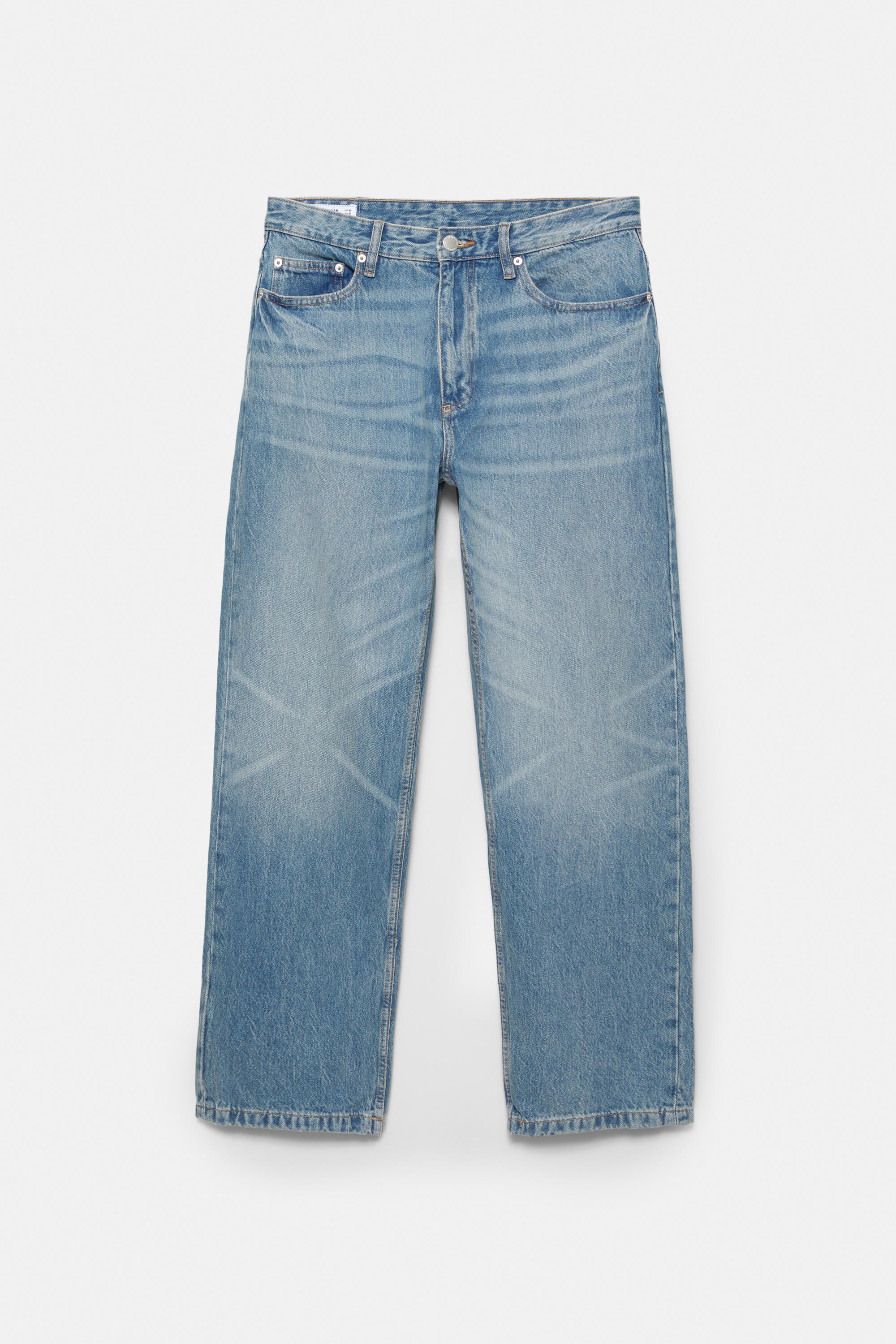 Straight-leg jeans — Medium blue