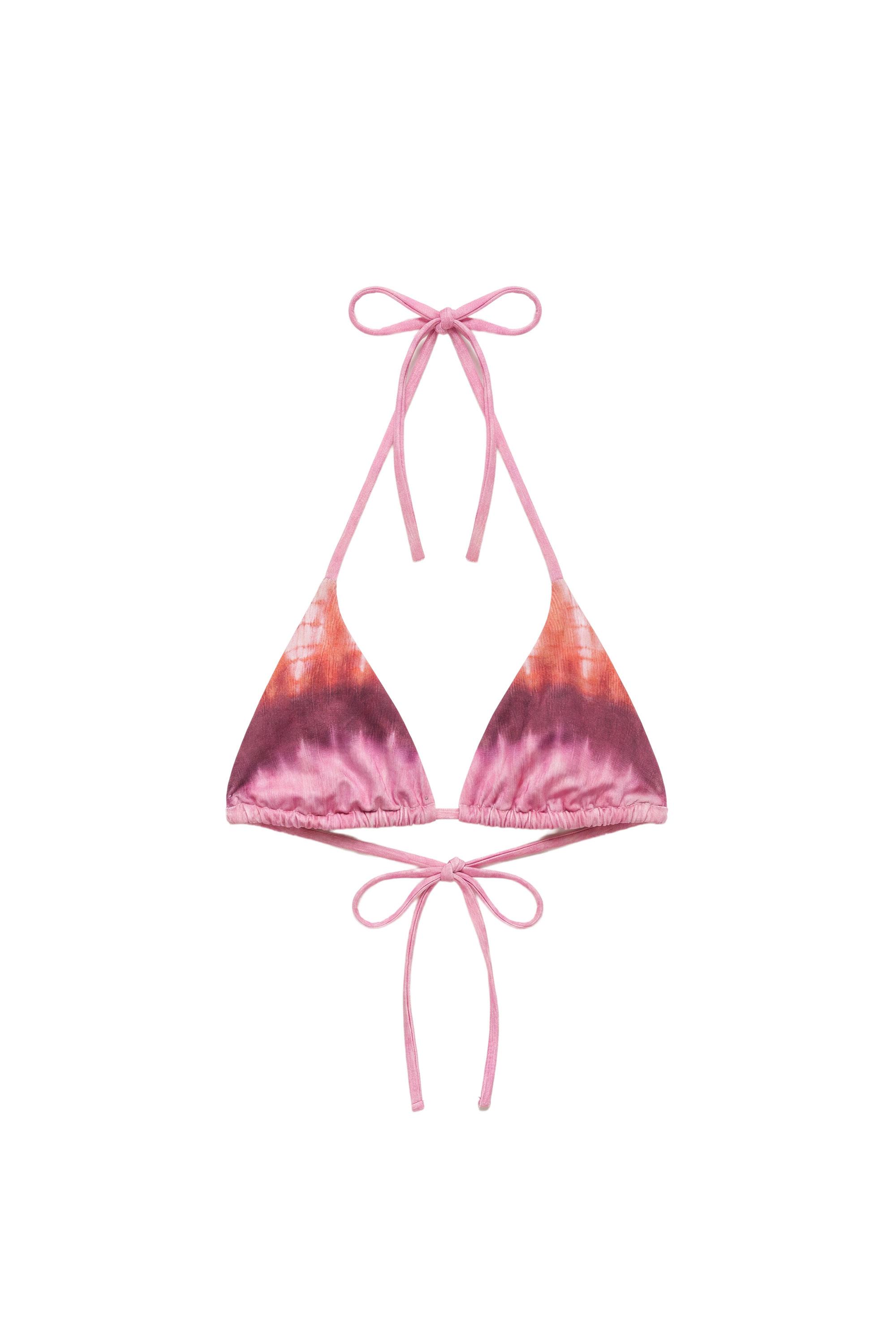 Pull&Bear Tie-dye üçgen bikini üstü görsel 2