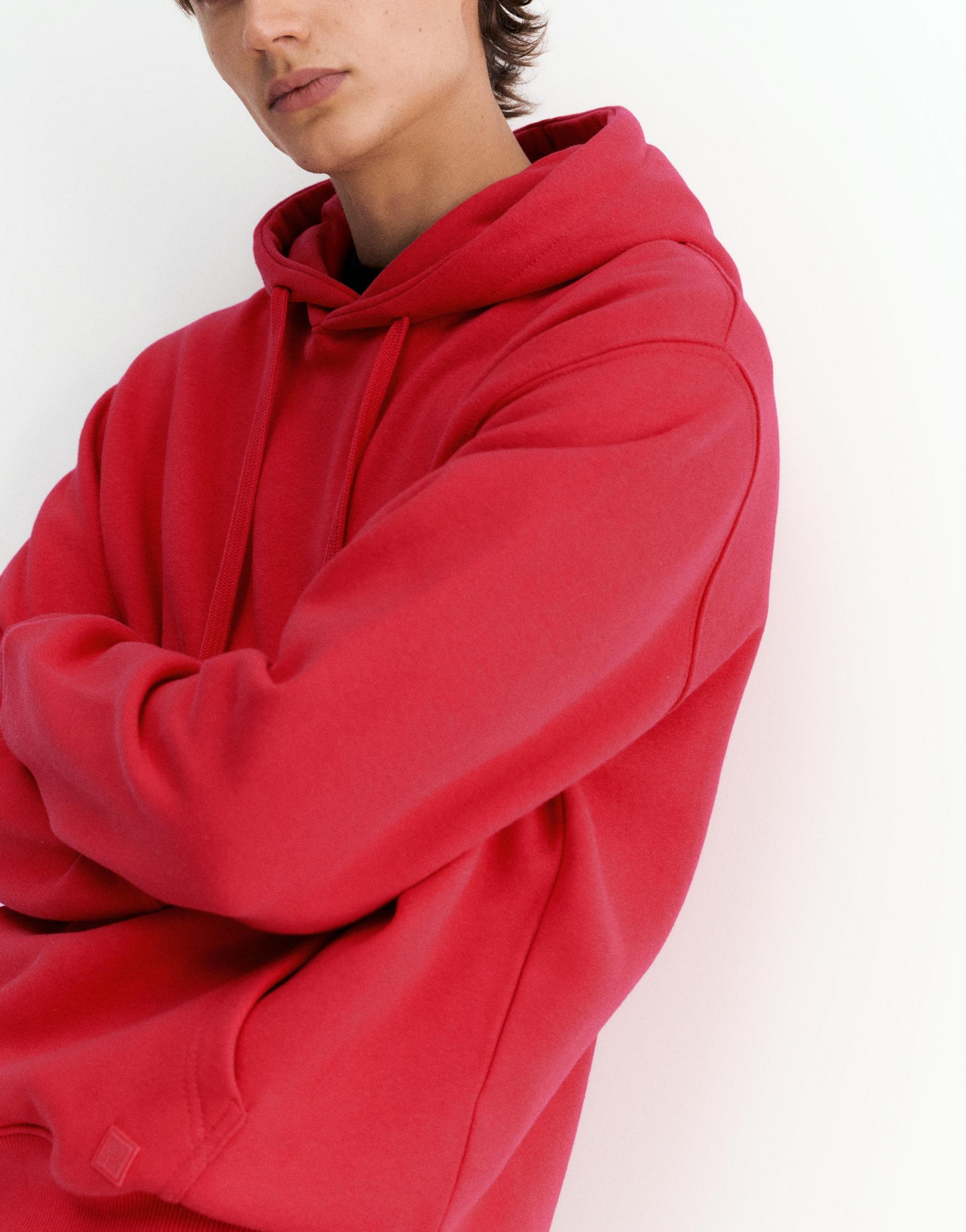 Basic hoodie — Red