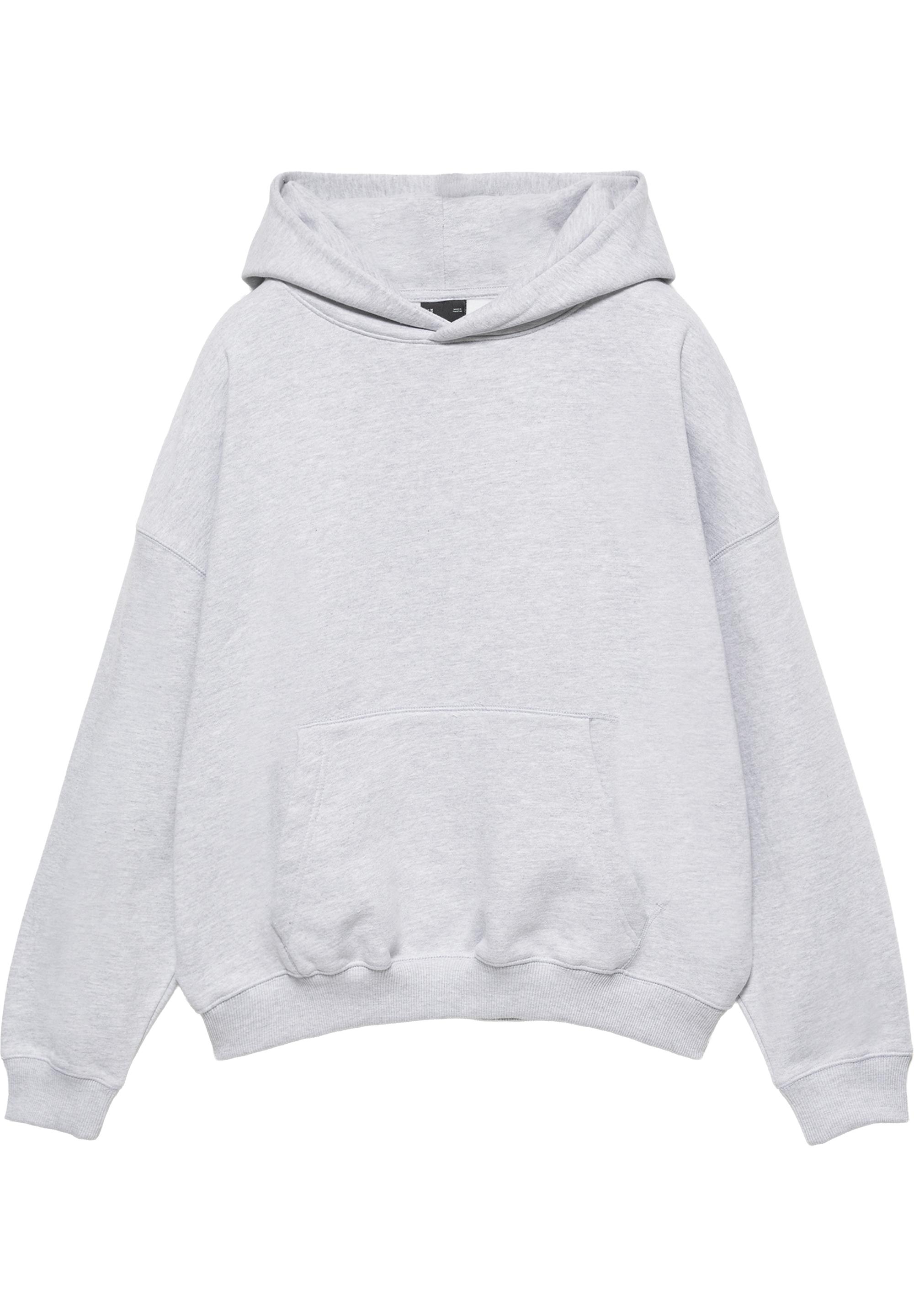 Boxy fit hoodie — Pale marl