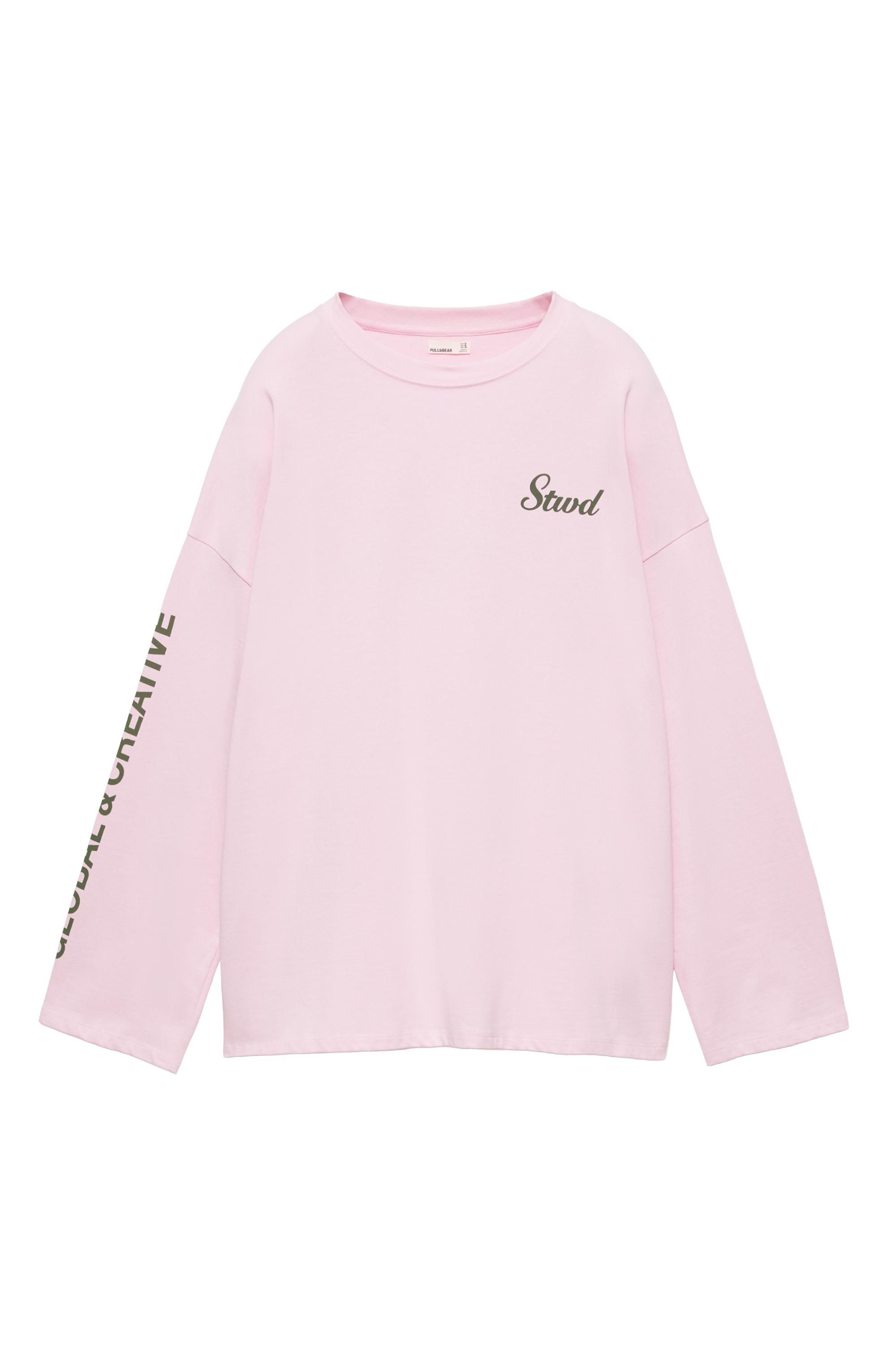 Pull&Bear STWD uzun kollu tişört görsel 3