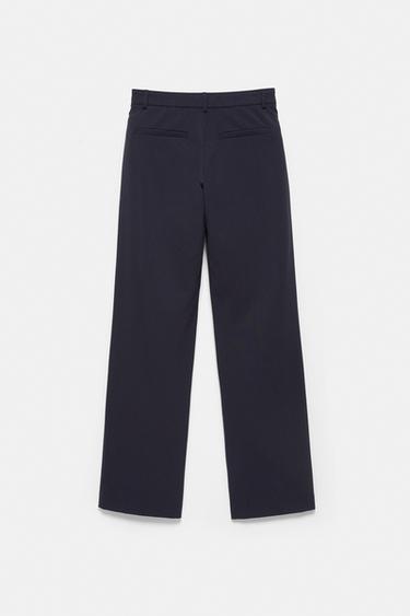 Slim fit straight smart trousers — Dark navy 6