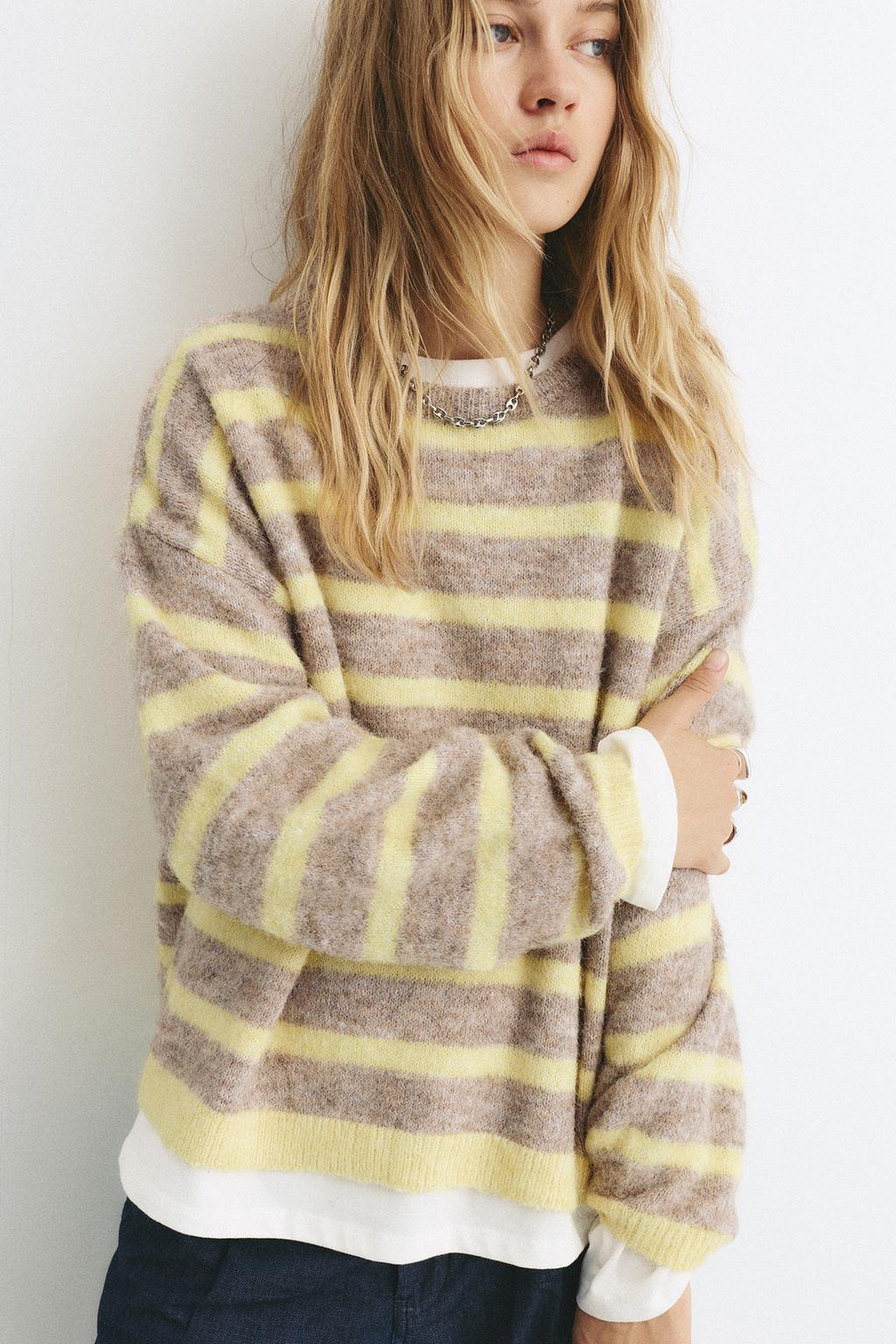 Gestreifter Pullover PULL&BEAR - Main Image