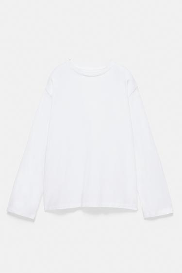 Oversize long sleeve T-shirt — White 5