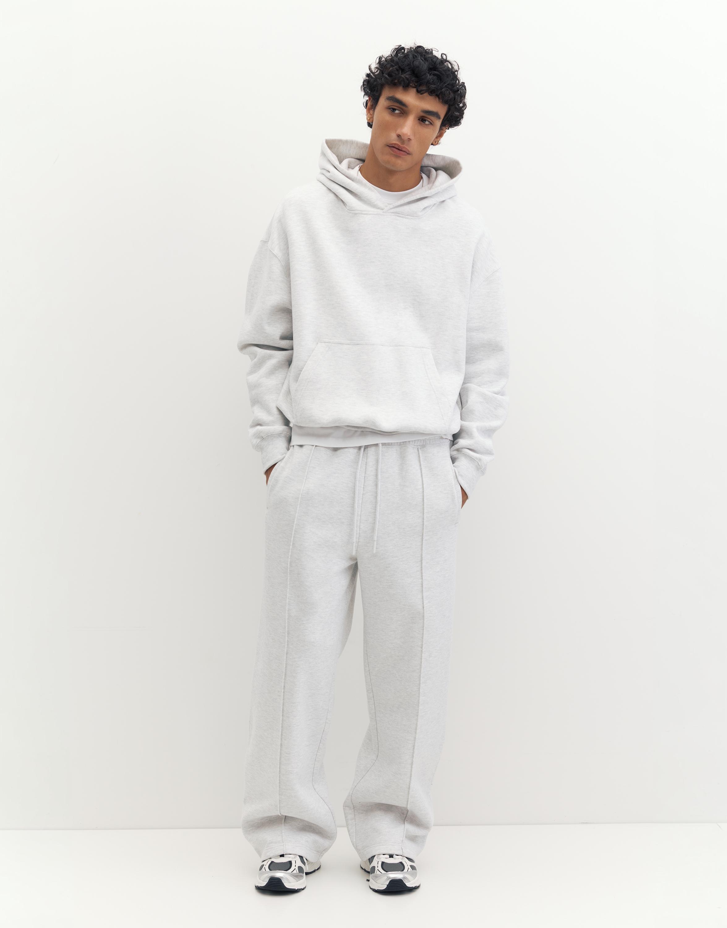 STWD baggy joggers — Pale marl