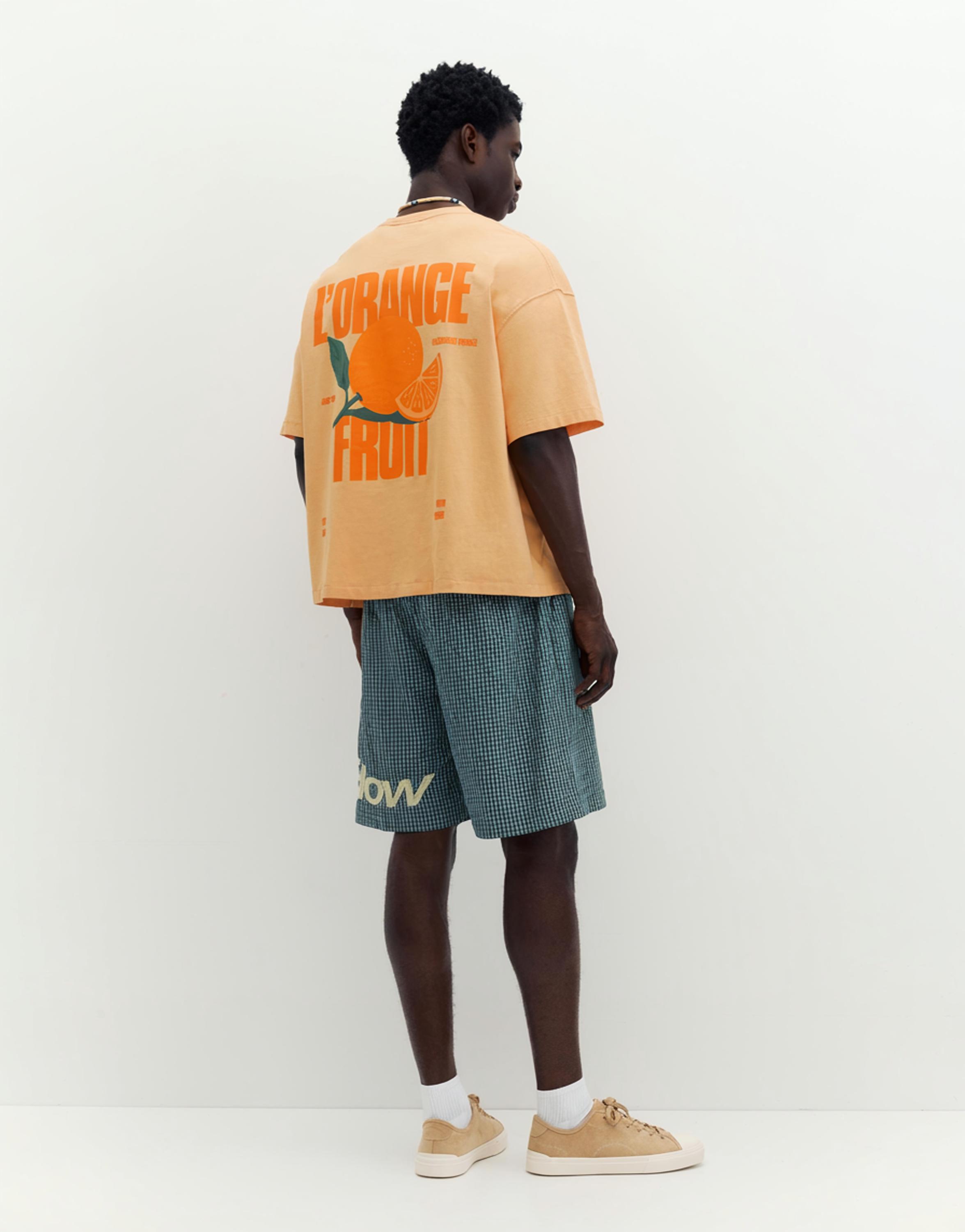 STWD orange graphic T-shirt — Orange