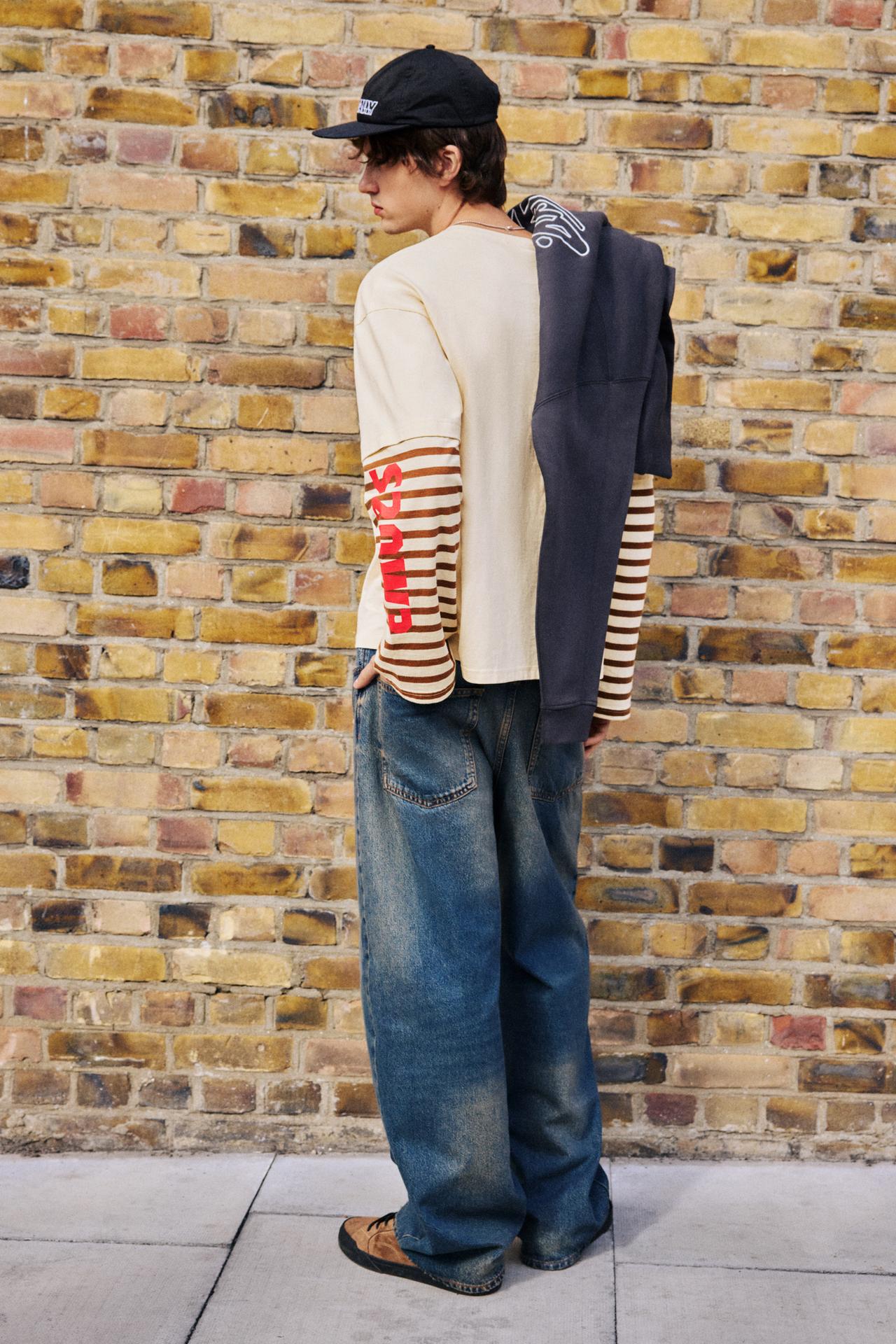 STWD double-sleeve T-shirt — Off white