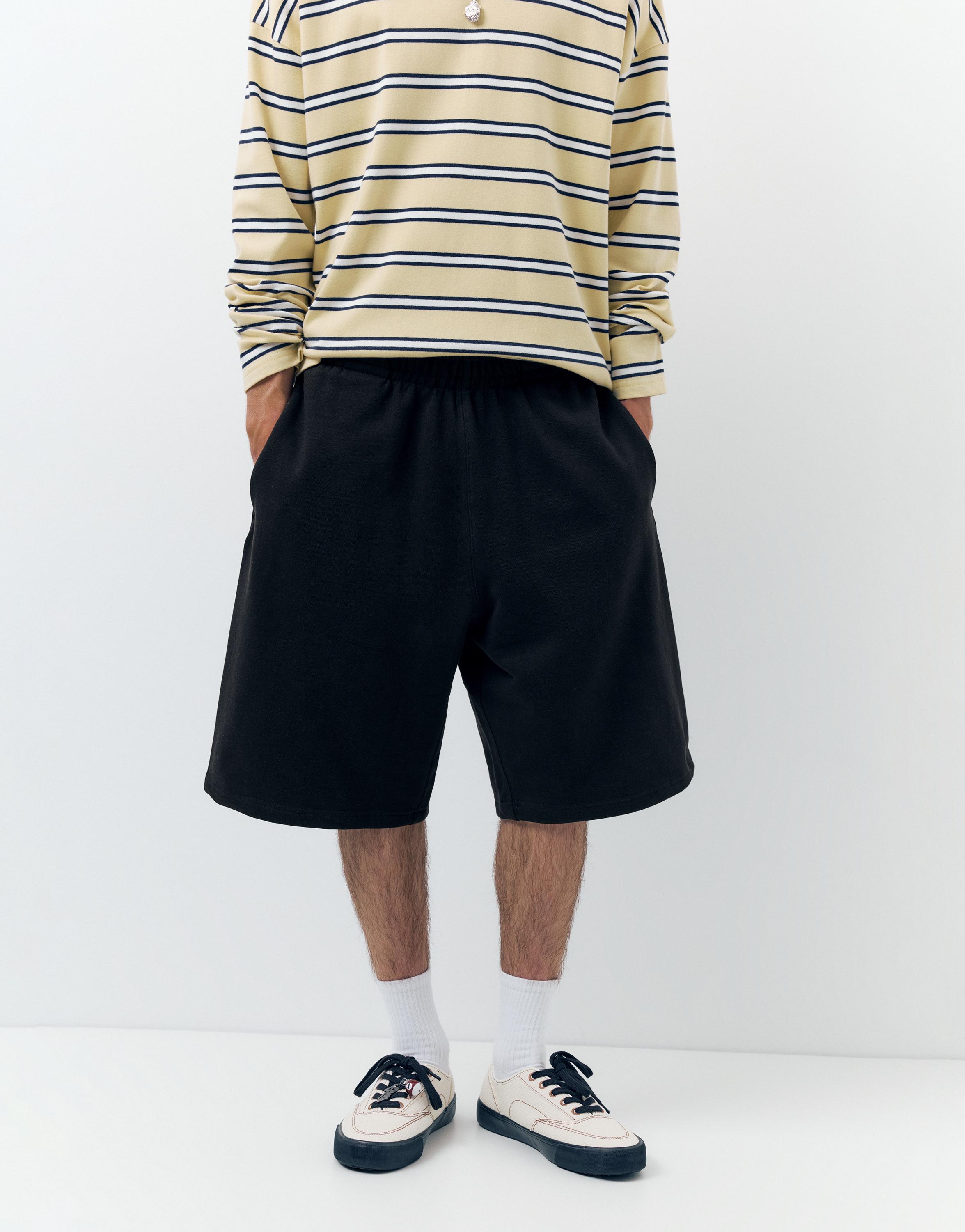 Wide leg jogger bermuda - Görsel 13