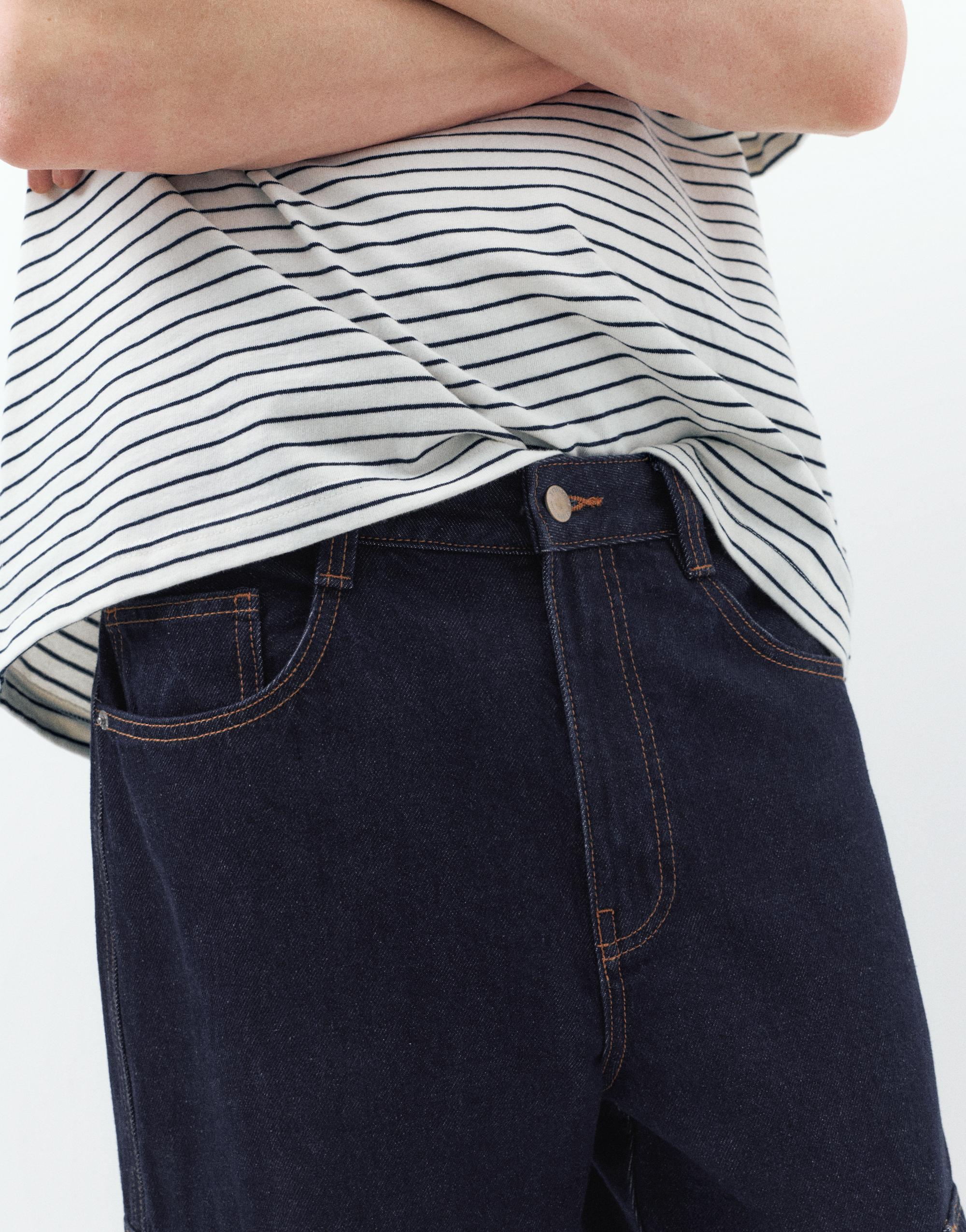 Baggy cargo jeans — Navy