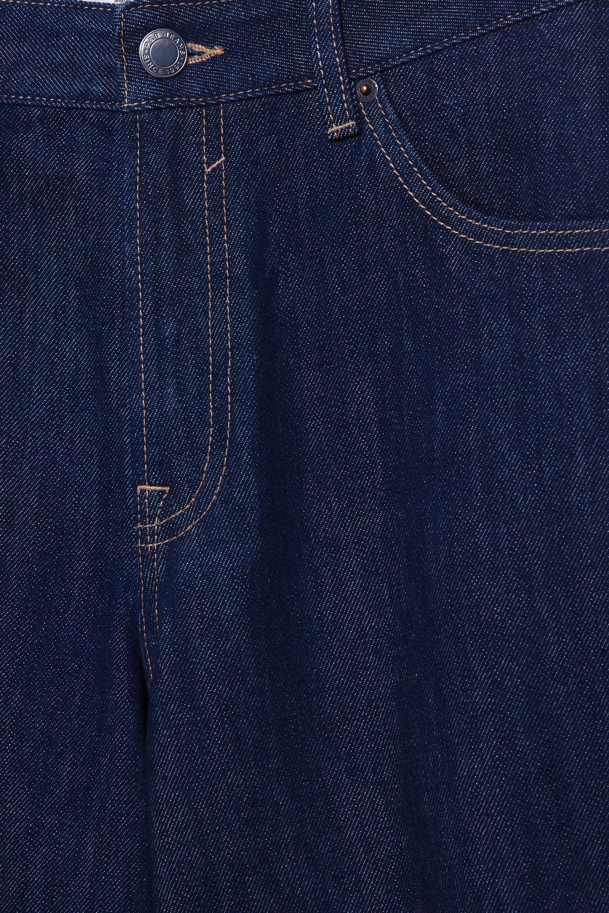 Low-rise denim jorts — Navy