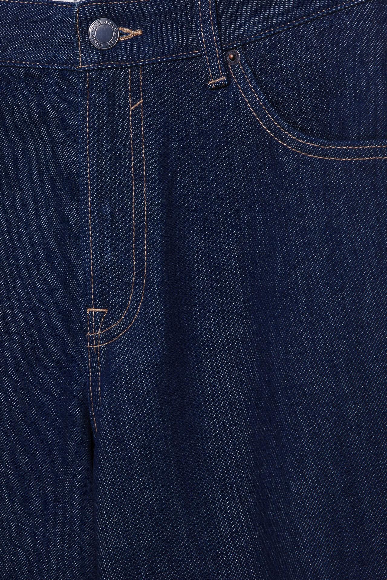 Low-rise denim jorts — Navy