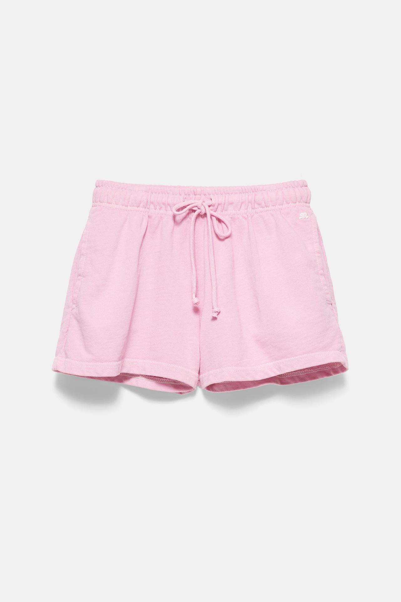 Sports shorts with elastic waist — Pink