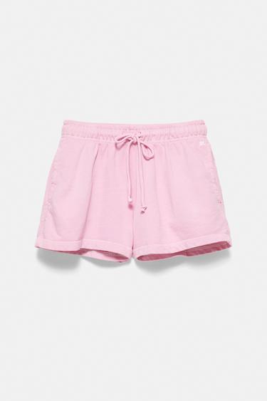 Sports shorts with elastic waist — Pink 5