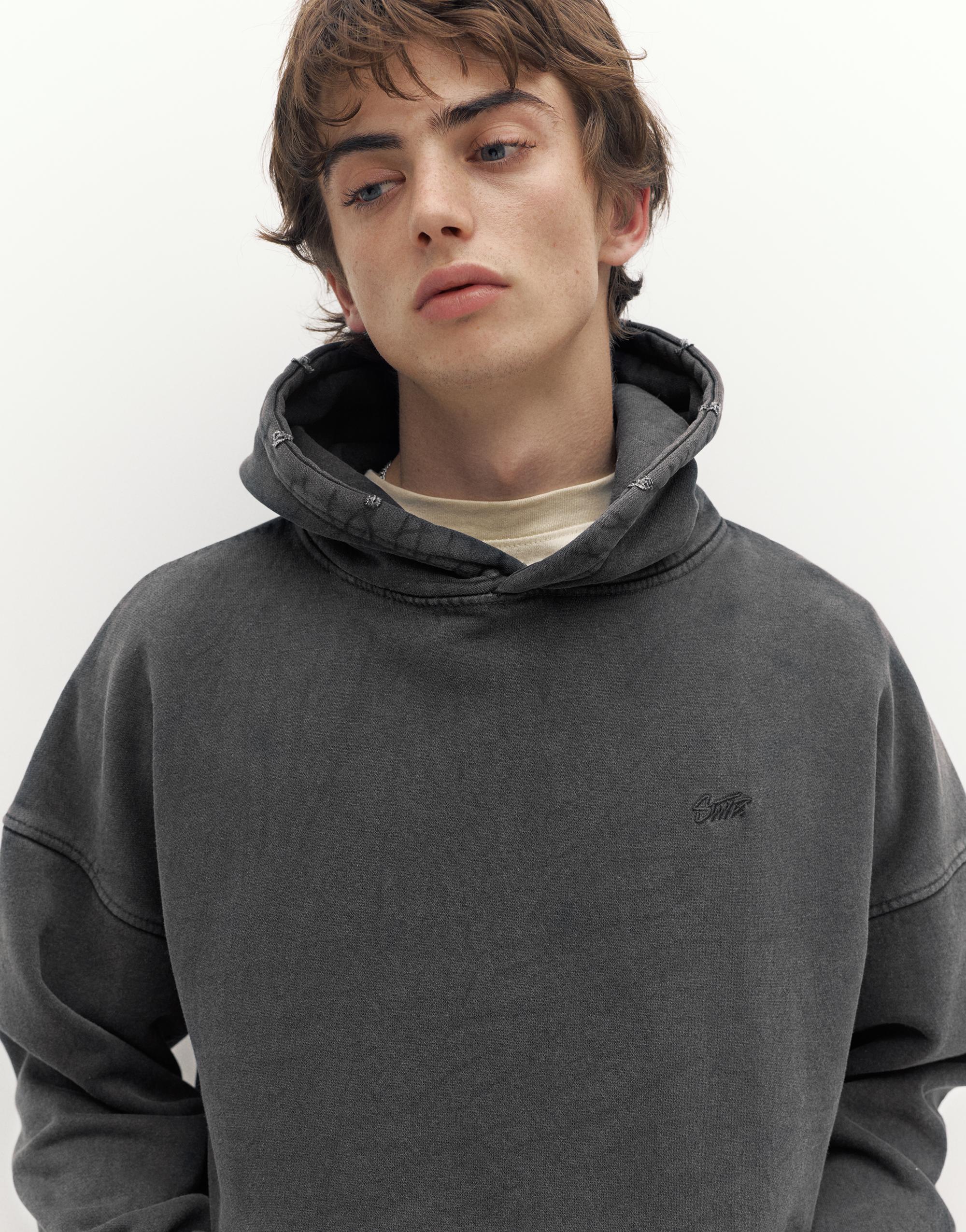 STWD Yıkanmış Kapüşonlu Sweatshirt - Görsel 11