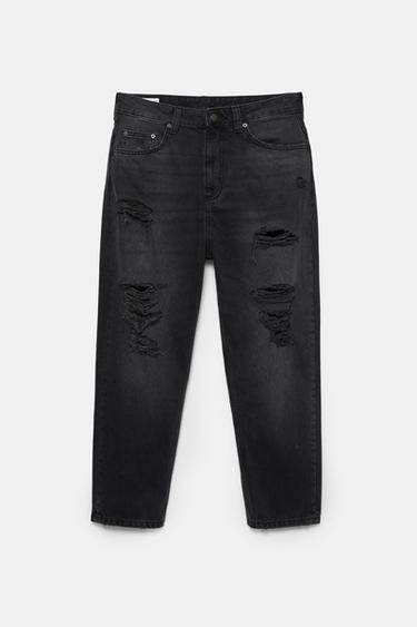 Relaxed fit ripped jeans — Faded black 6