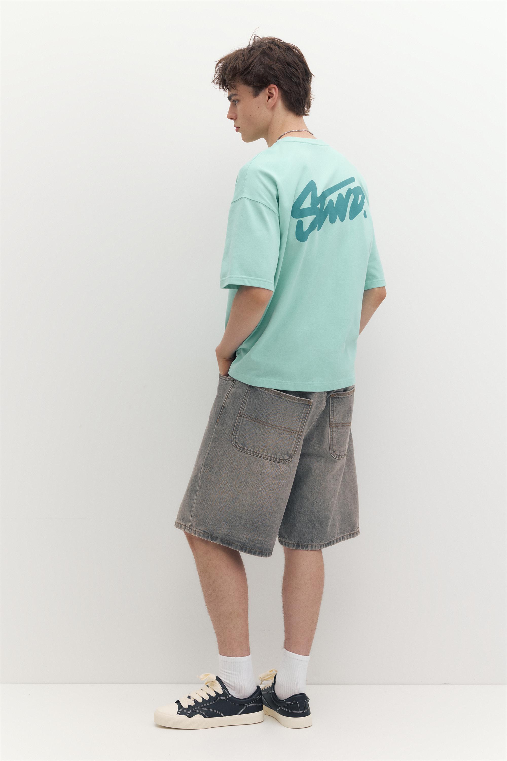 STWD logo boxy T-shirt — Green