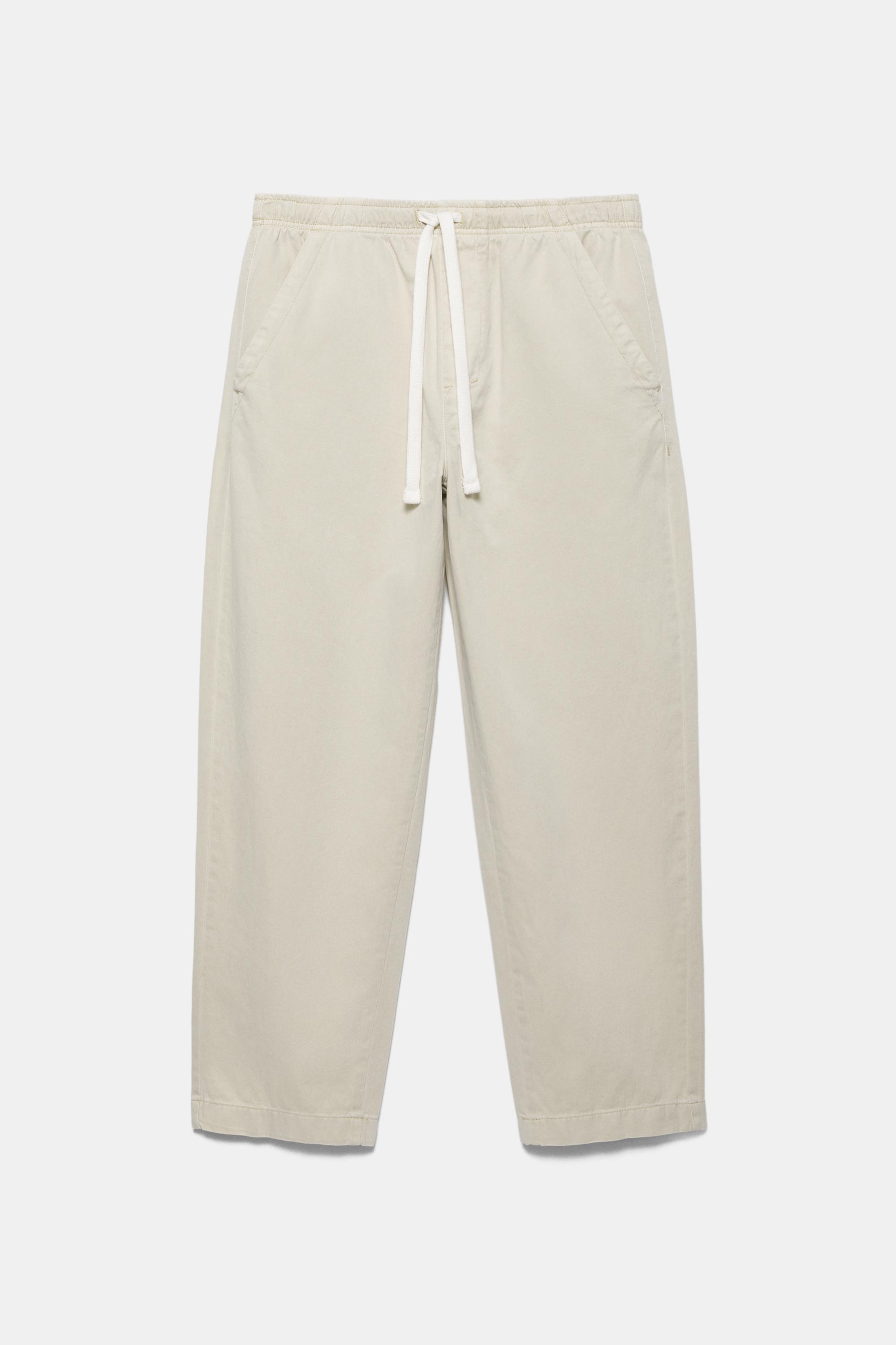 Baggy jogger pants — Off white