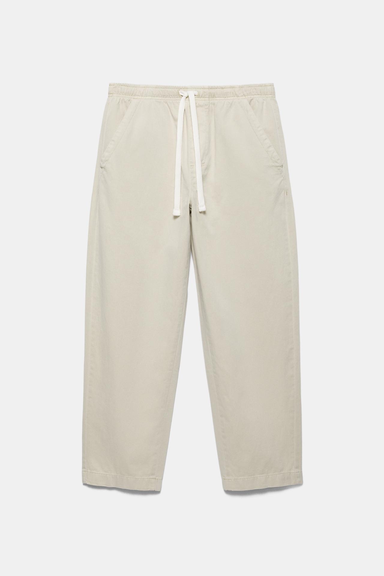 Baggy jogger pants — Off white