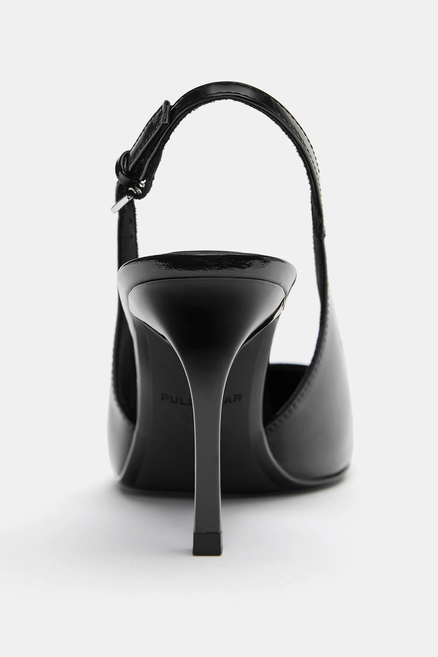 Rugan topuklu ayakkabı - Görsel 7