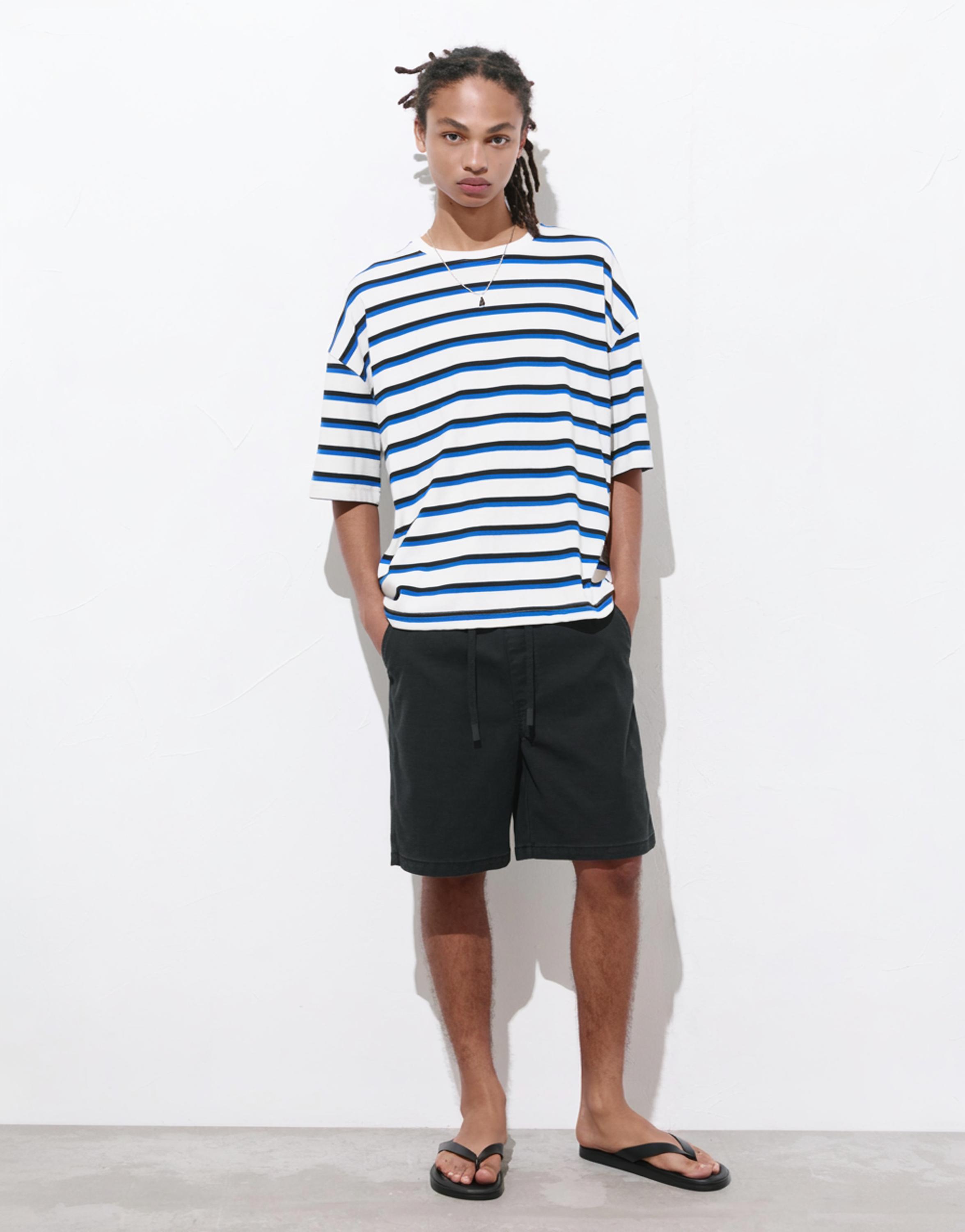 Bermuda sweat shorts — Black