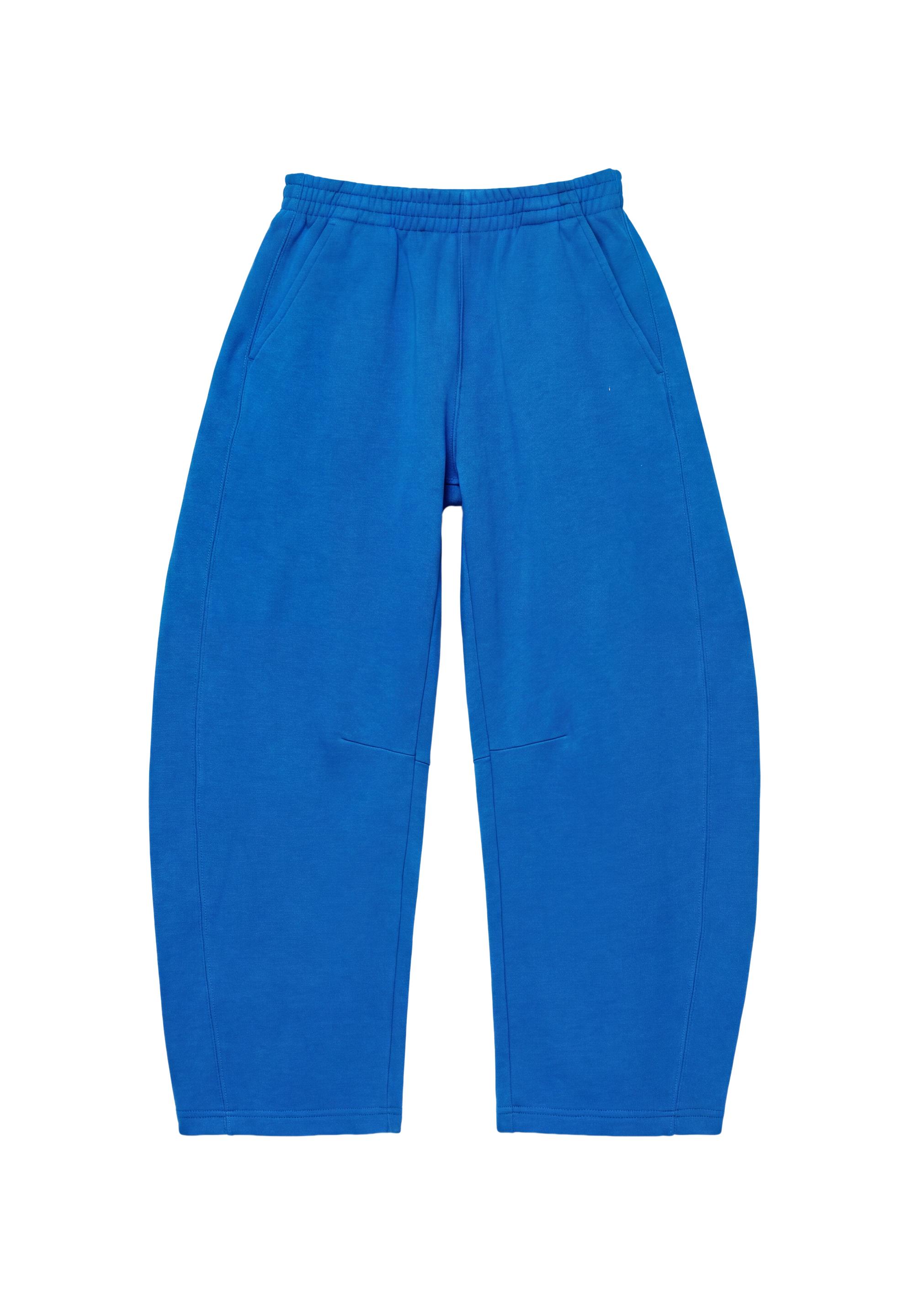 Barrel-leg joggers — Deep blue