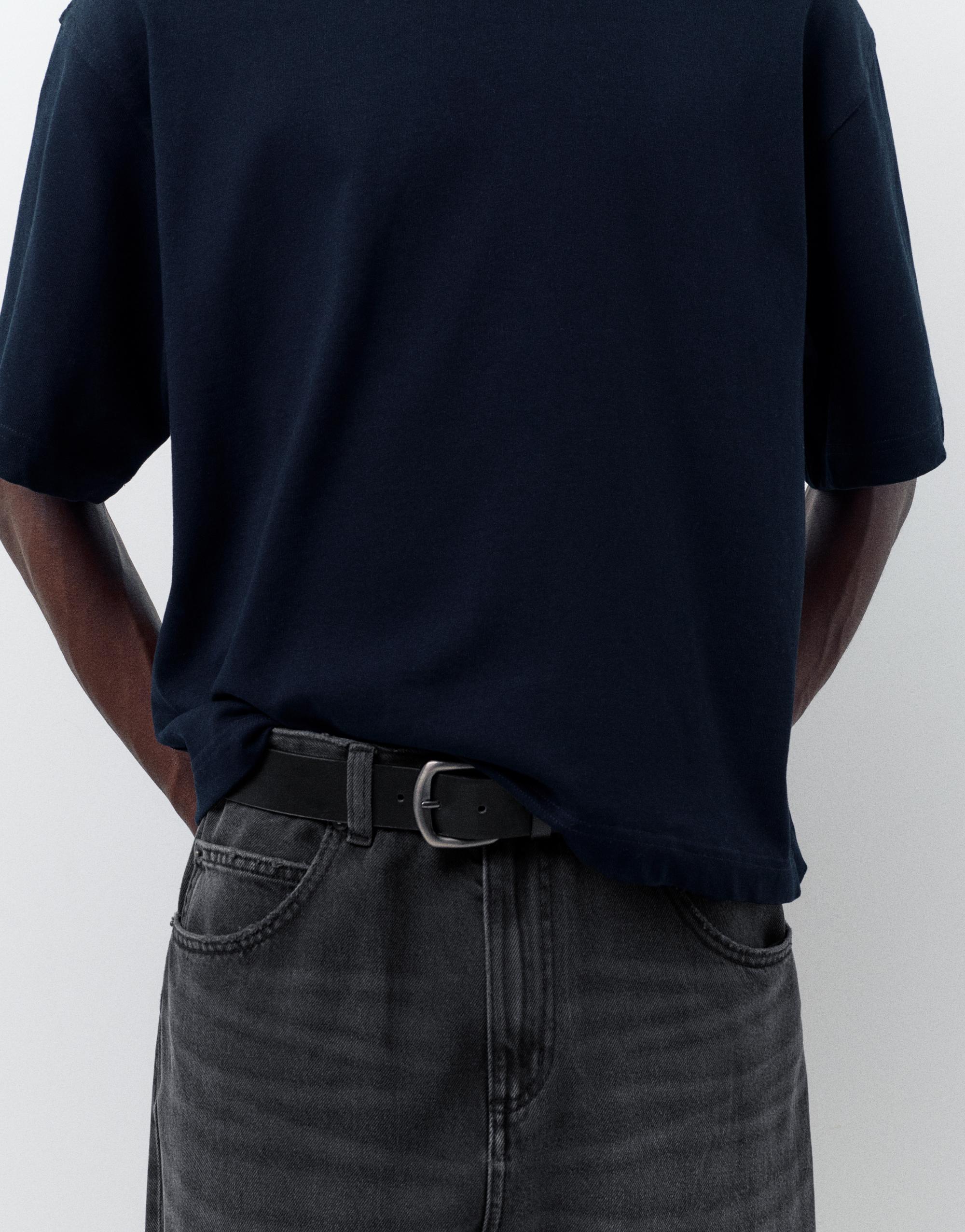 Relaxed fit baggy jeans — Faded black