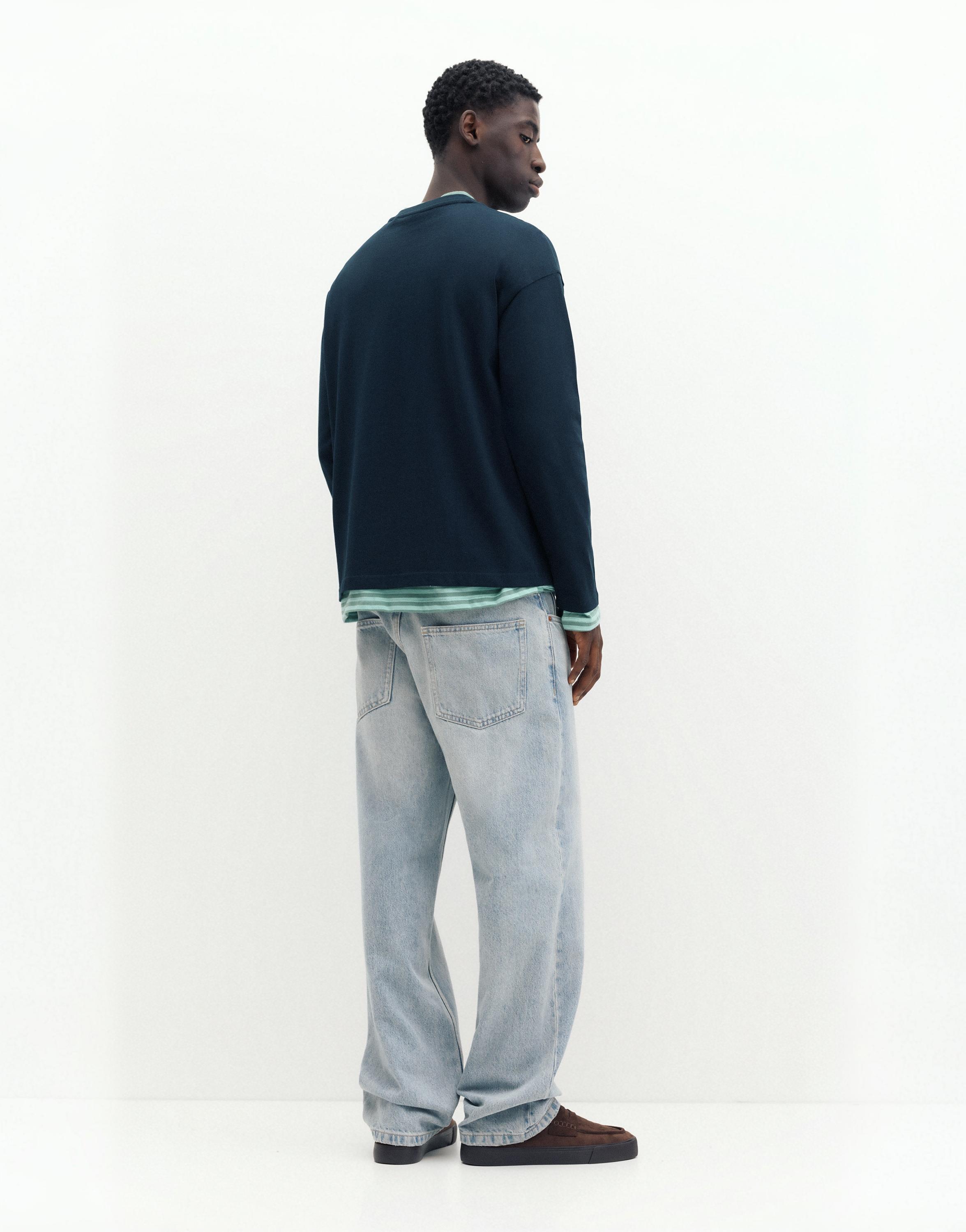 Heavy weight relaxed fit T-shirt — Navy