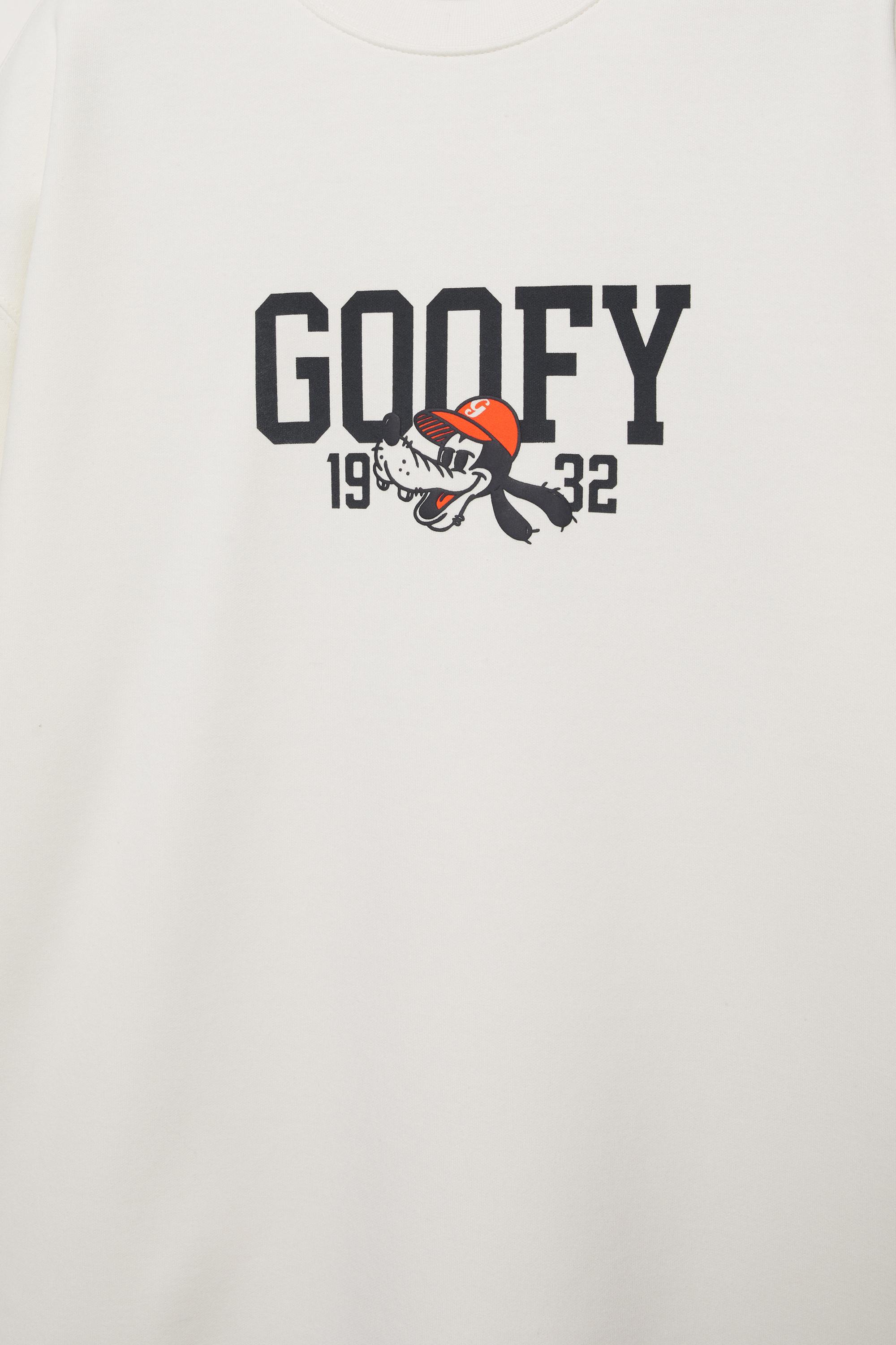Goofy baskılı beyaz t-shirt - Görsel 5