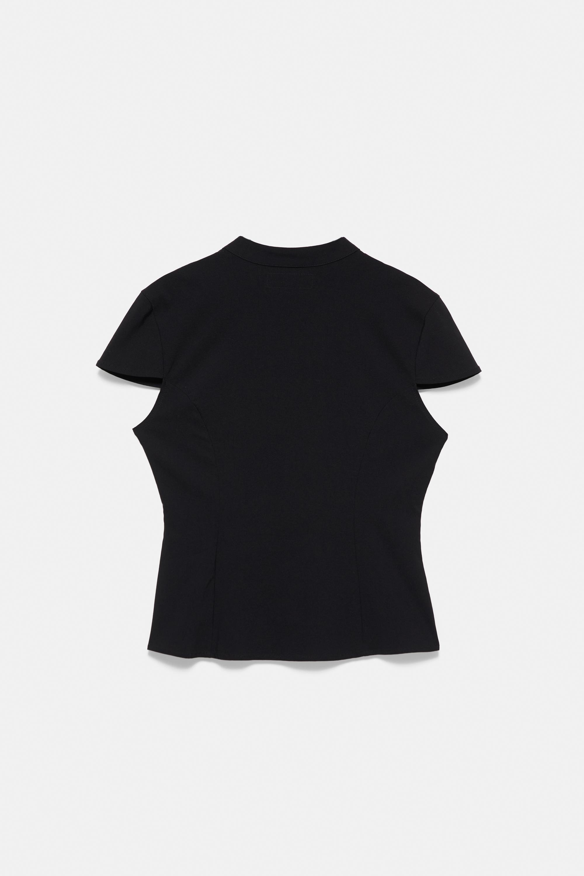 Frog fastening stand collar top — Black