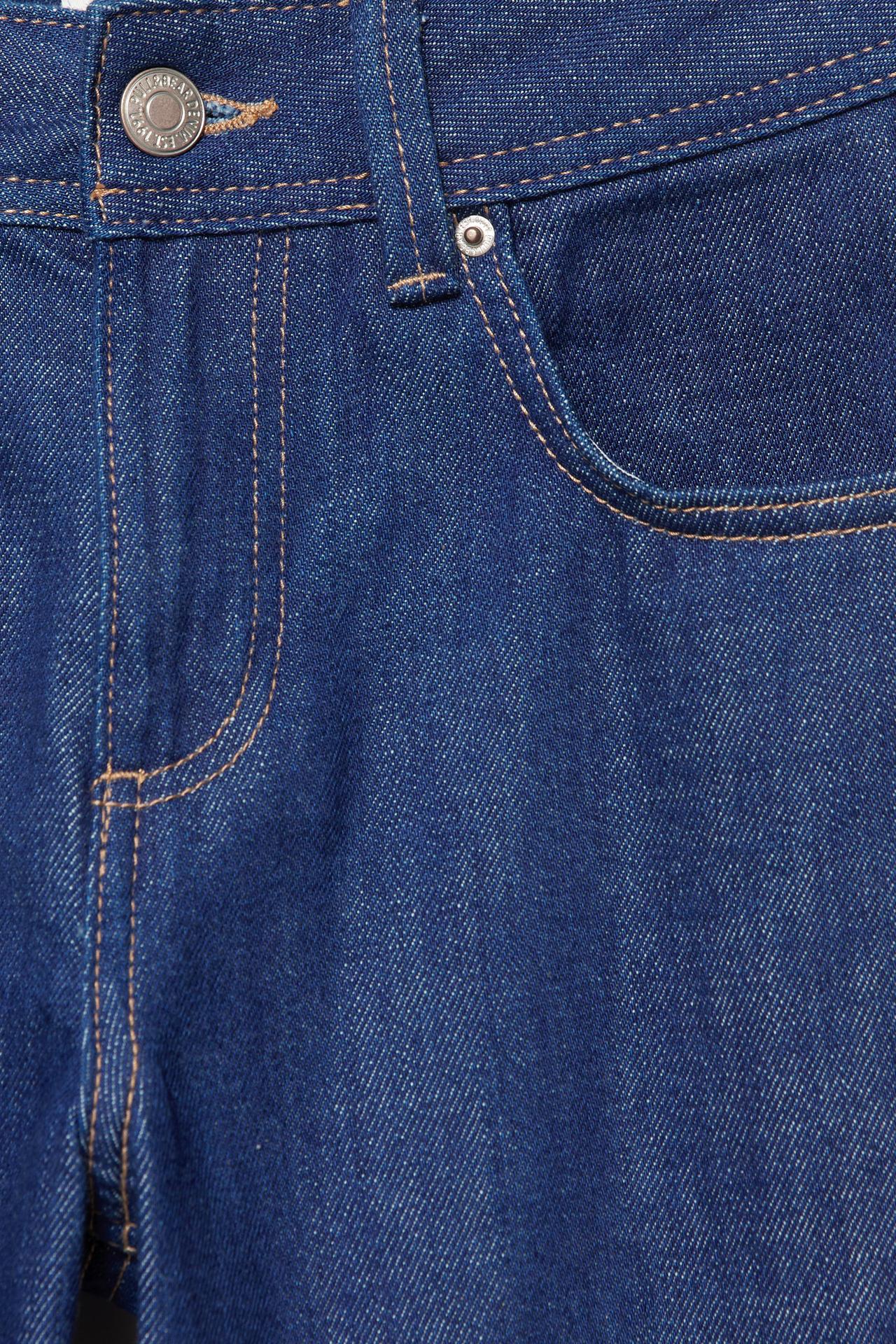 Low-rise straight-leg jeans — Ink blue
