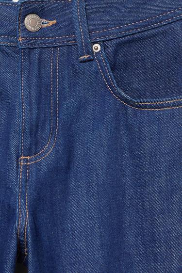 Low-rise straight-leg jeans — Ink blue 7
