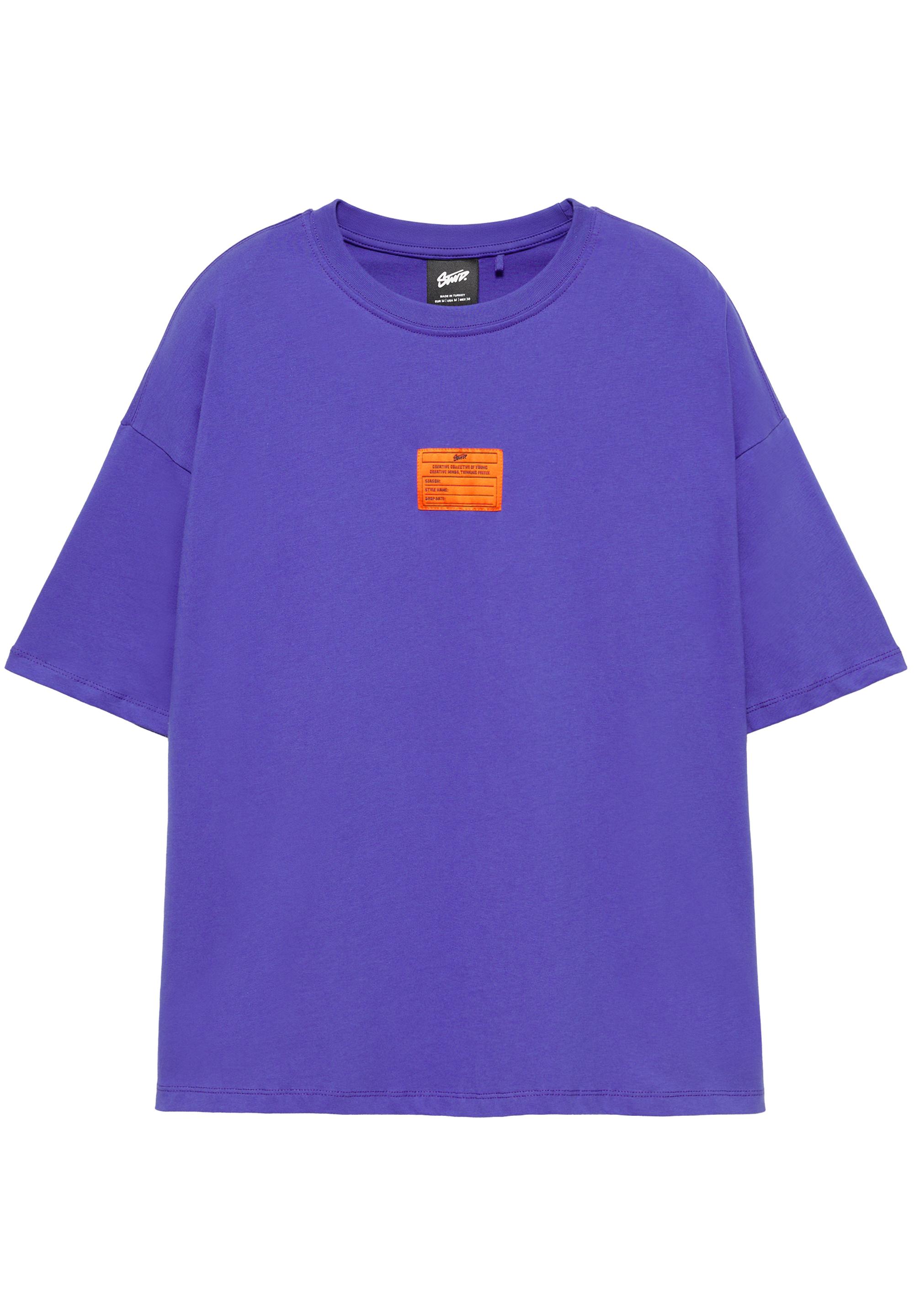 STWD label T-shirt — Mulberry