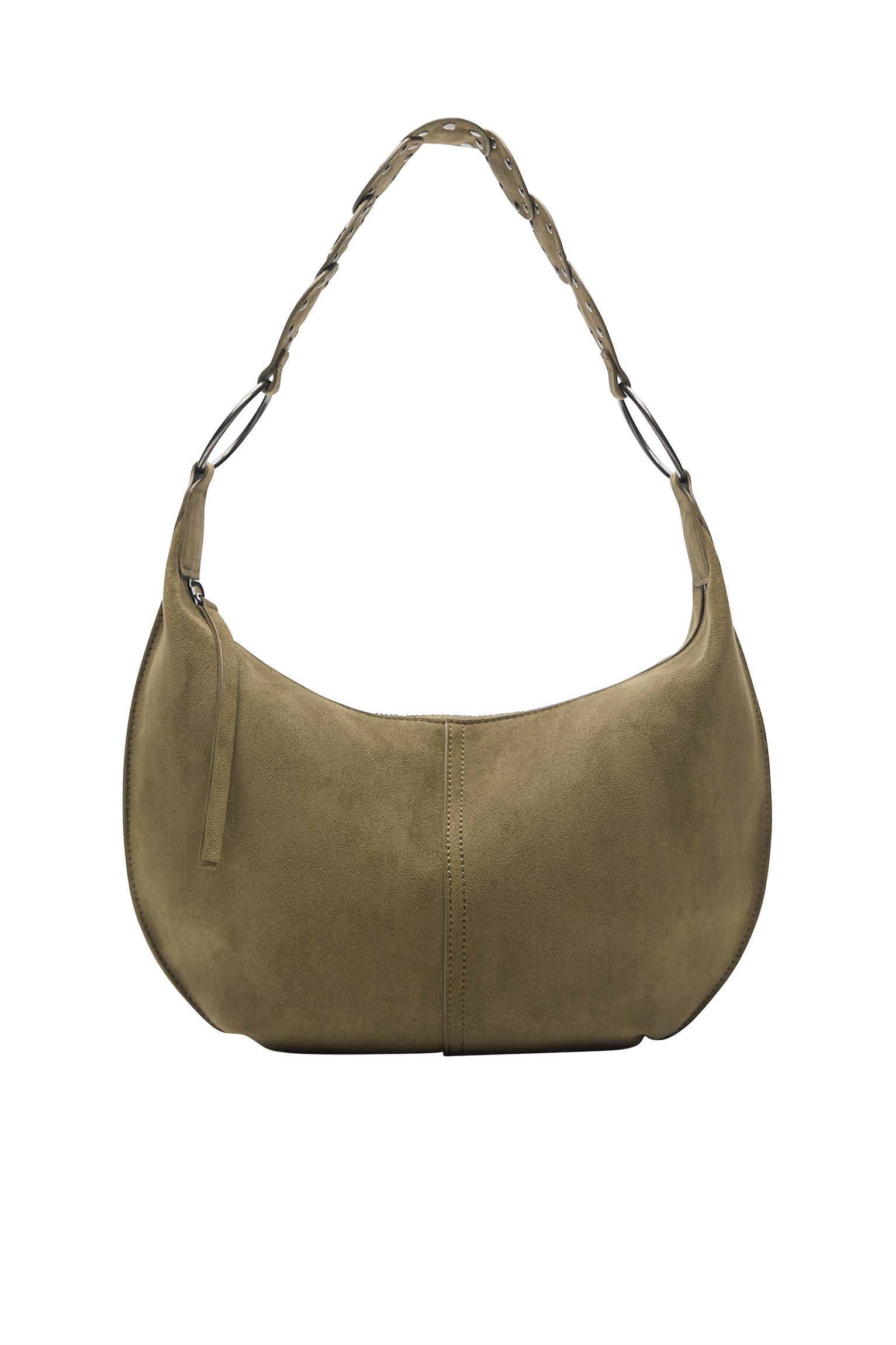 Zımba detaylı omuz çantası - Görsel 7