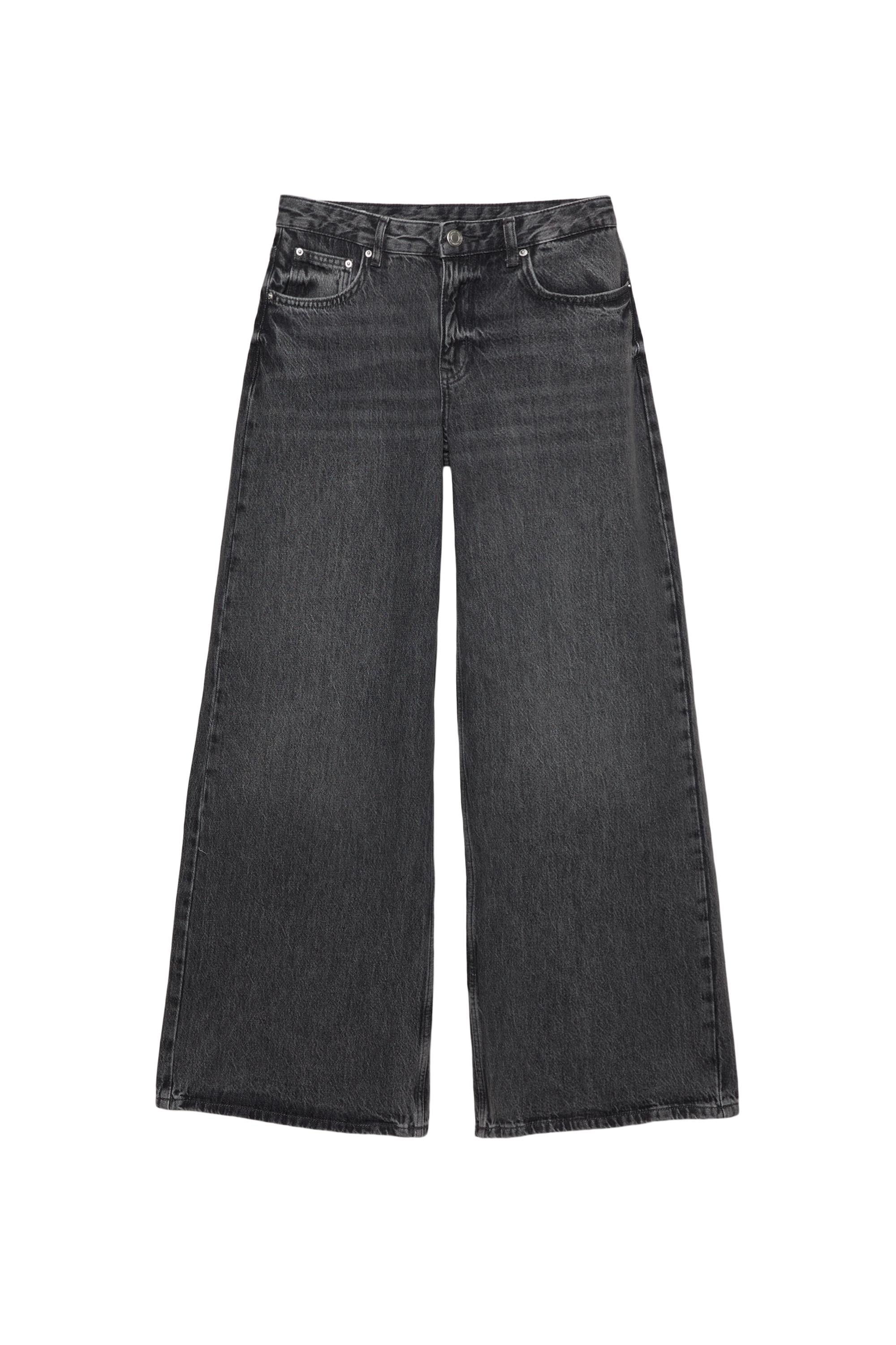 Düşük bel geniş paça jean - Görsel 19