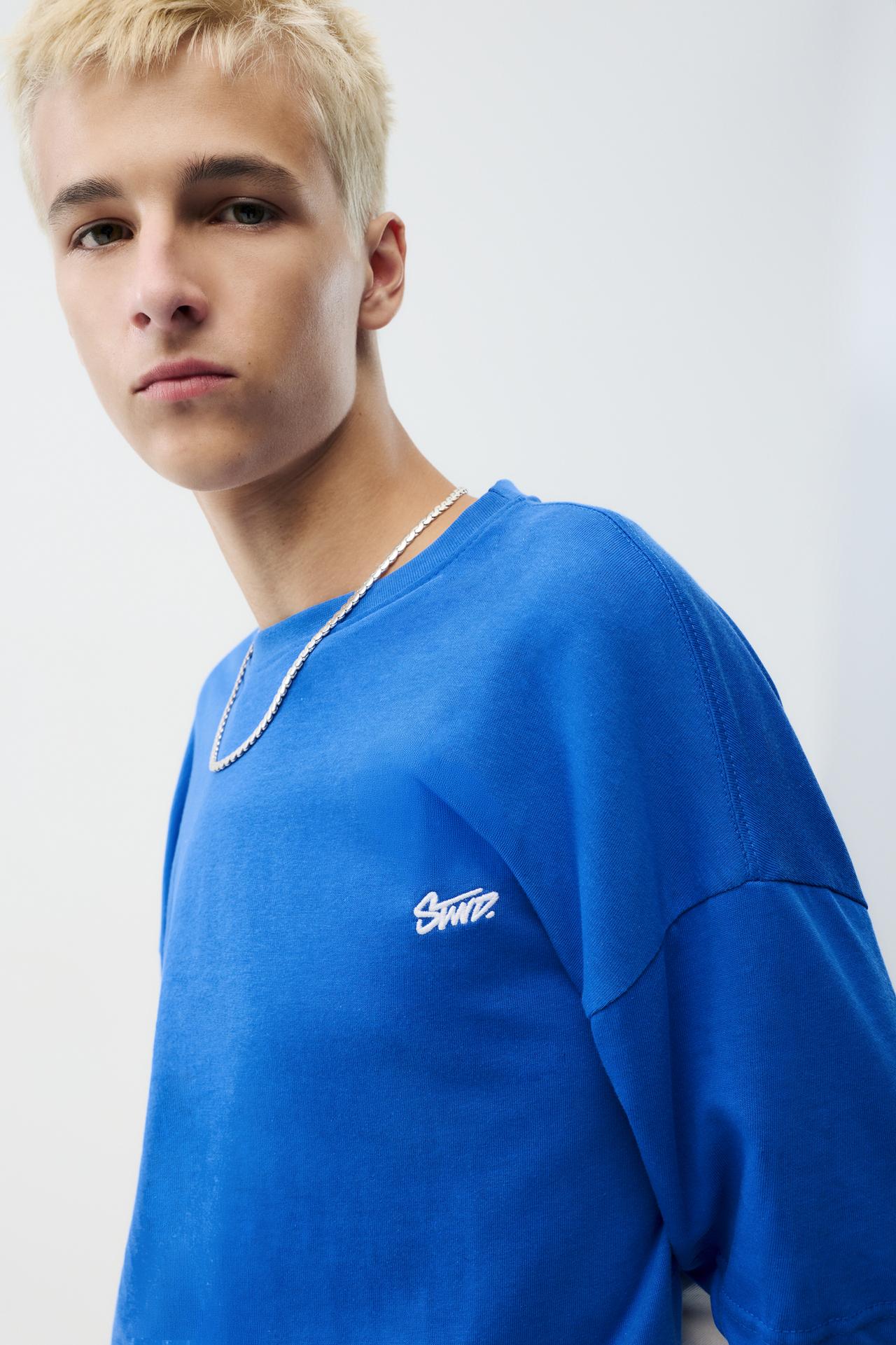Double sleeve T-shirt — Deep blue