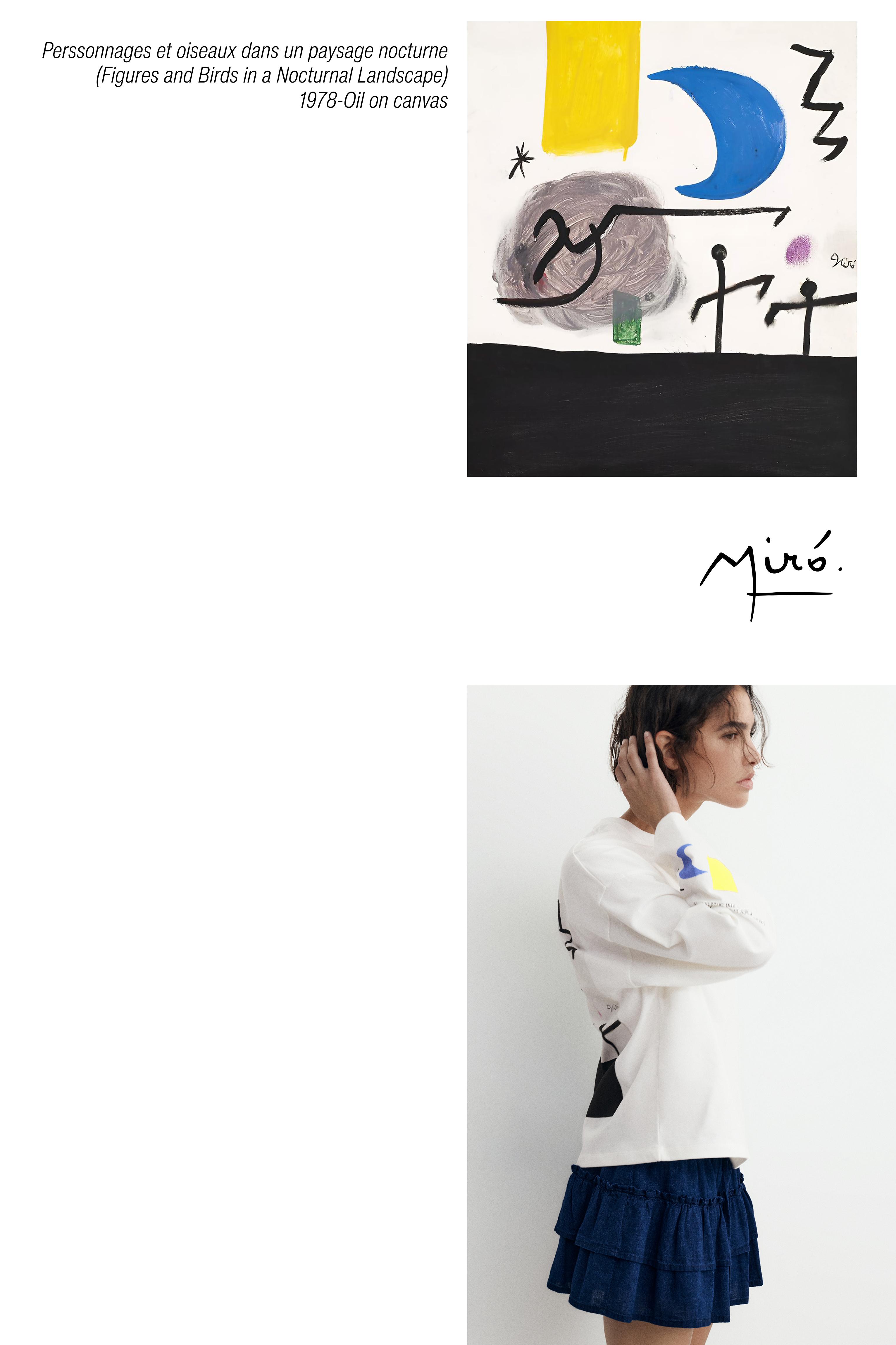 Joan Miró long sleeve T-shirt — White