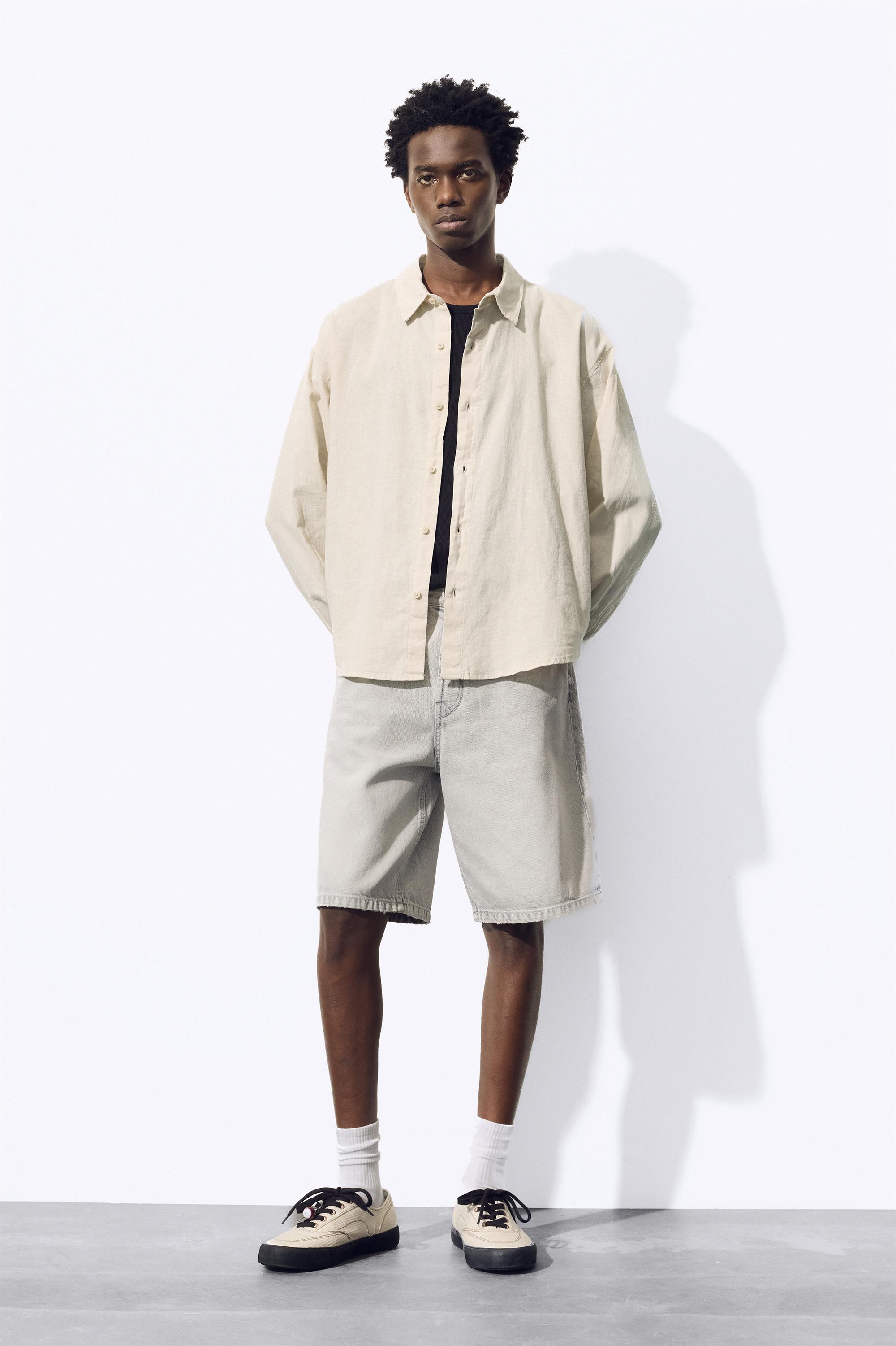 Ketenli gömlek - Görsel 33