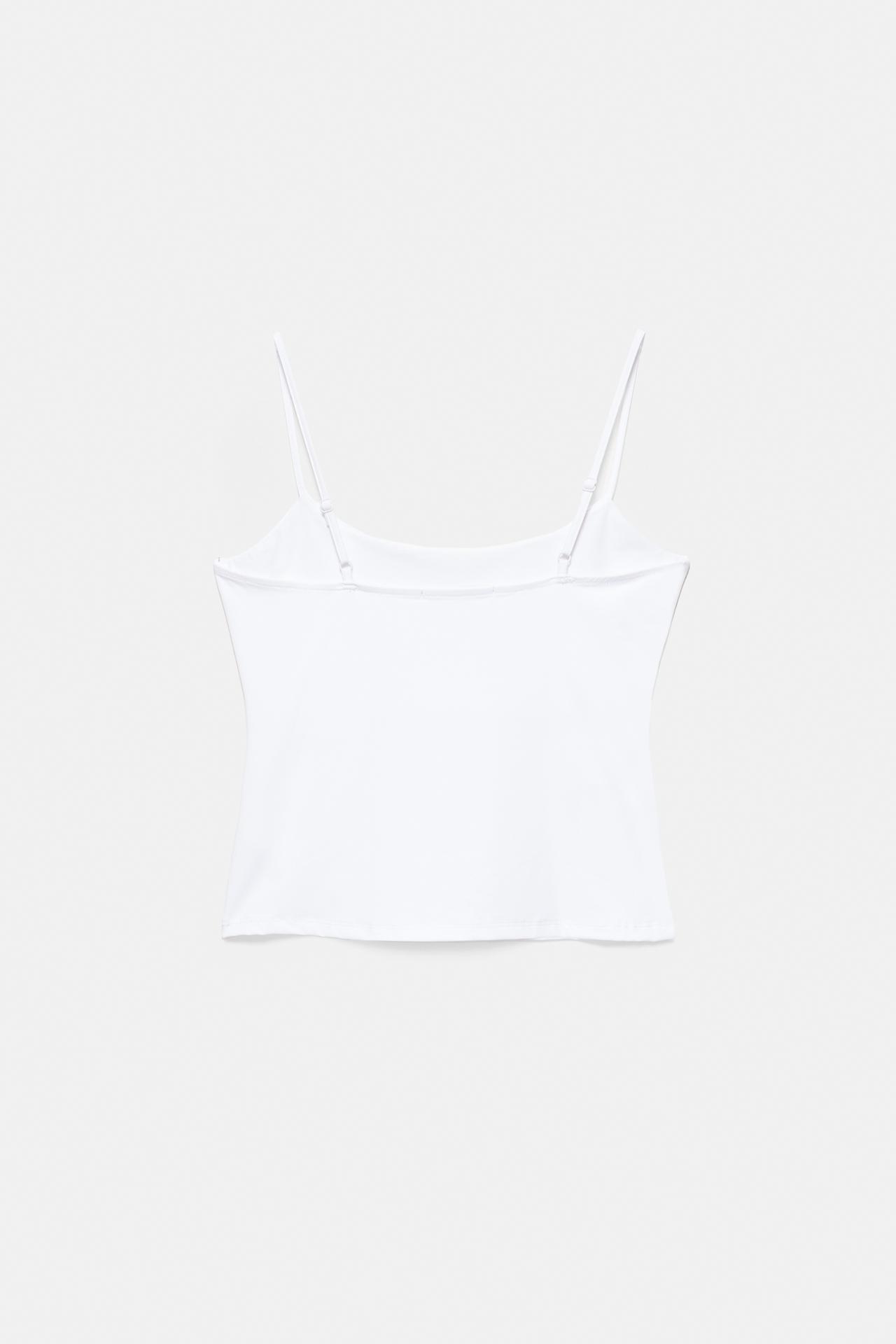 Basic top with adjustable straps — White