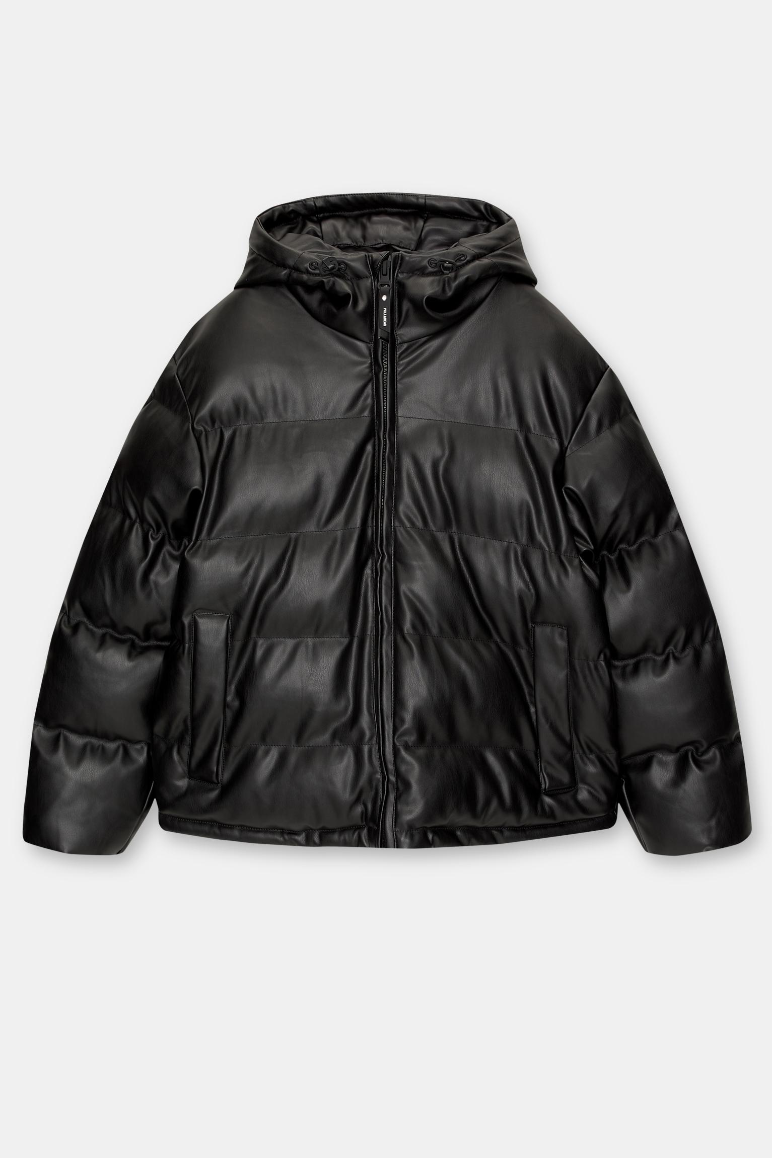 BREATH FAUX LEATHER DOWN JACKET BREATH FAUX LEATHER DOWN JACKET